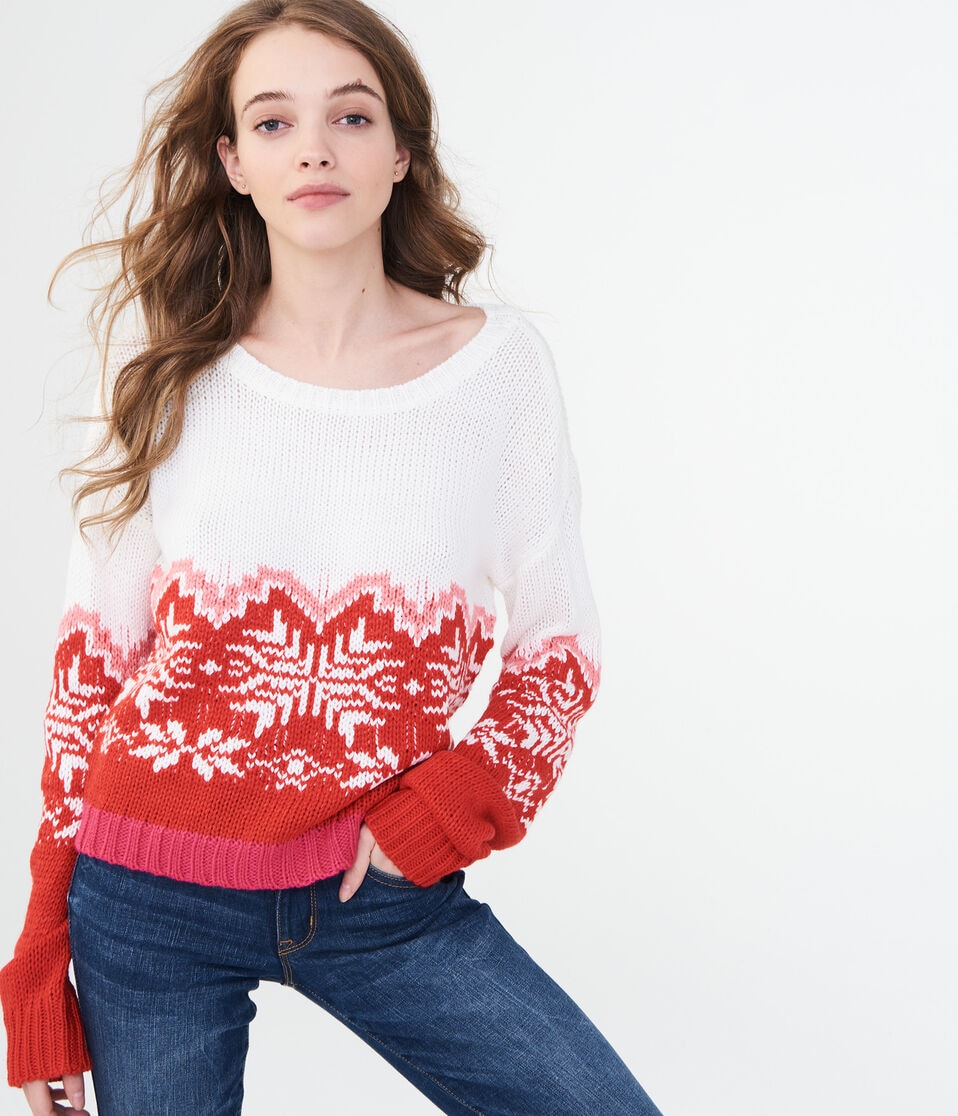 Snowflake Fair Isle Sweater