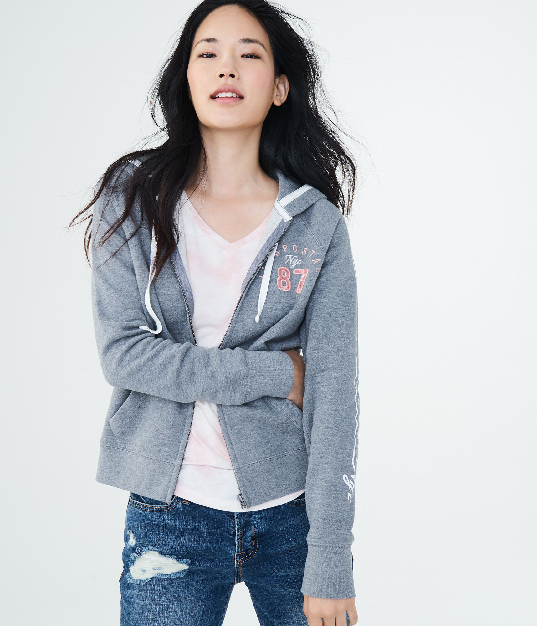 Aeropostale 87 NYC Full-Zip Hoodie