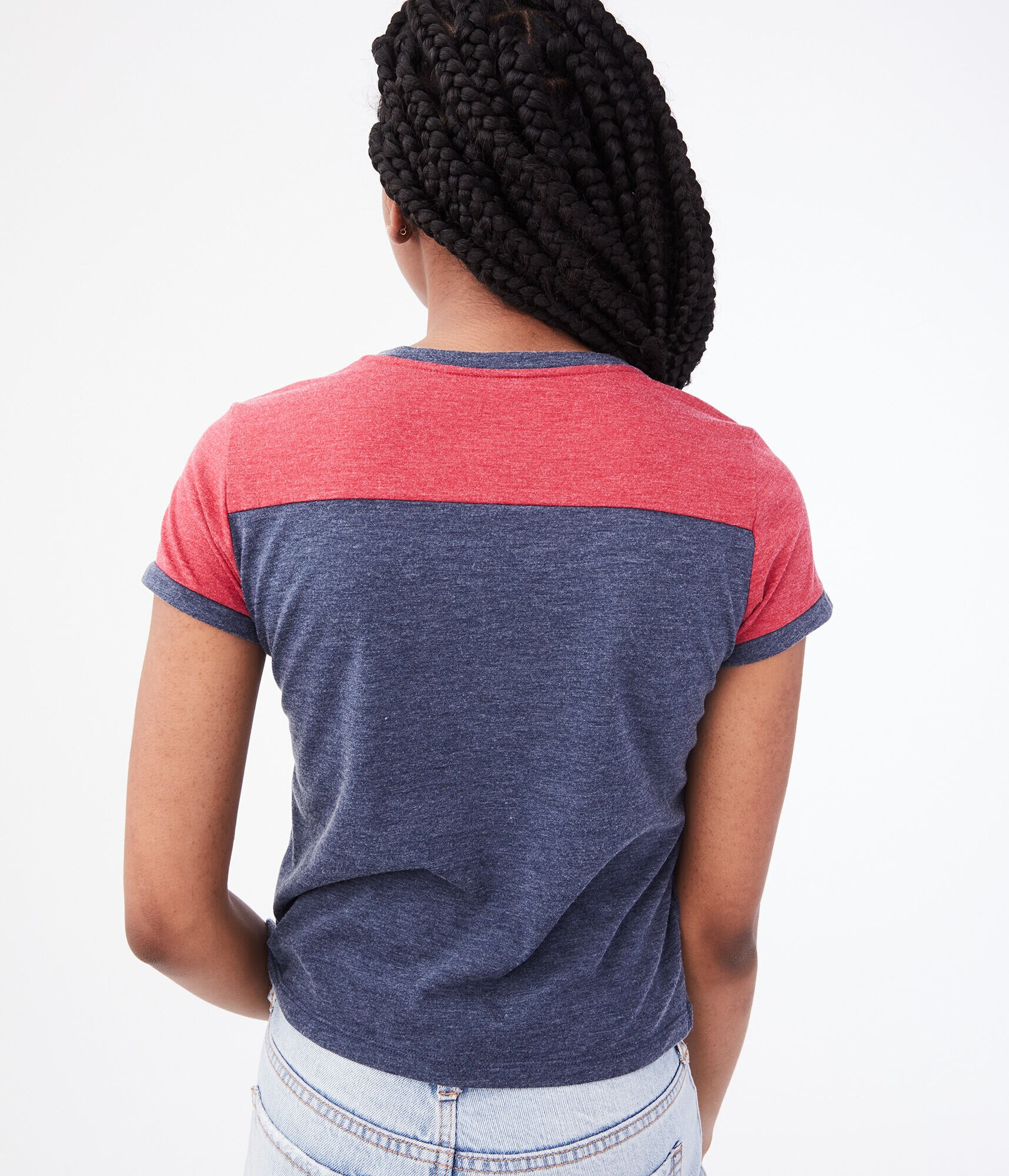 Seriously Soft 87 Ringer Graphic Girl Tee