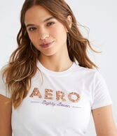 Aero Eighty Seven Sequin Graphic Tee