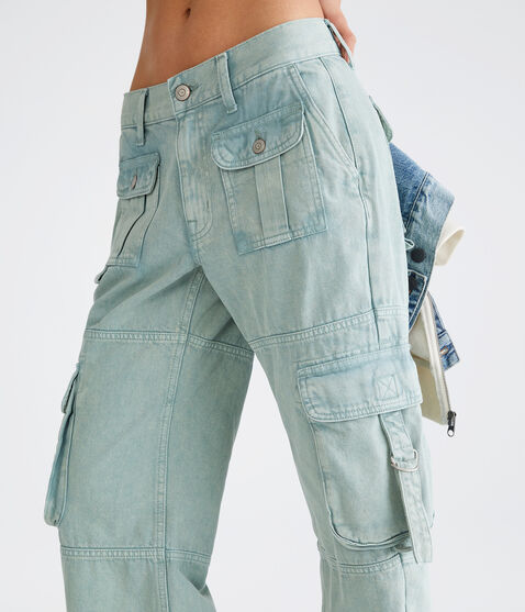 Low-Rise Wide Leg Cargo Jean Low-Rise Wide Leg Cargo Jean