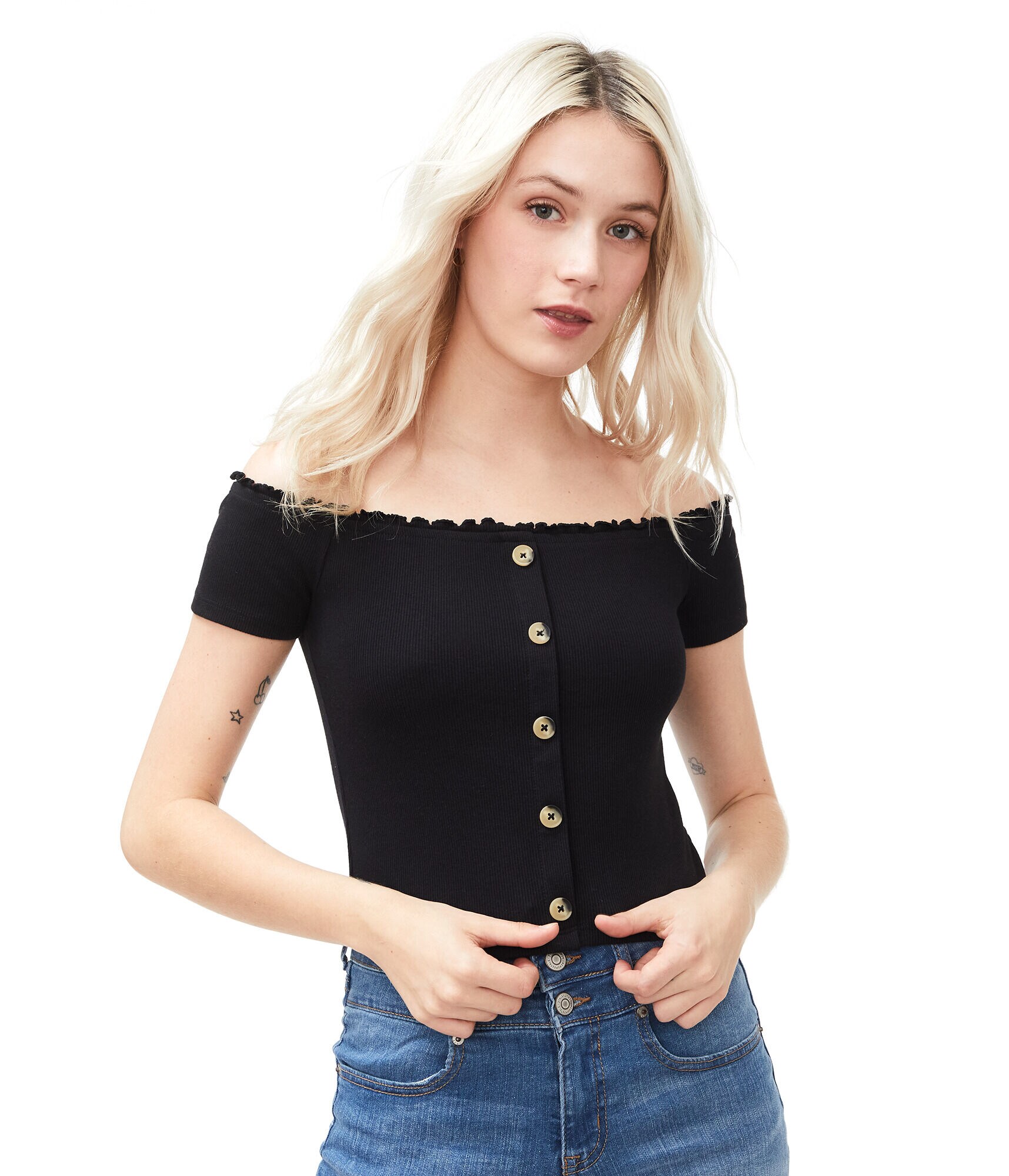 Off-The-Shoulder Bodycon Top