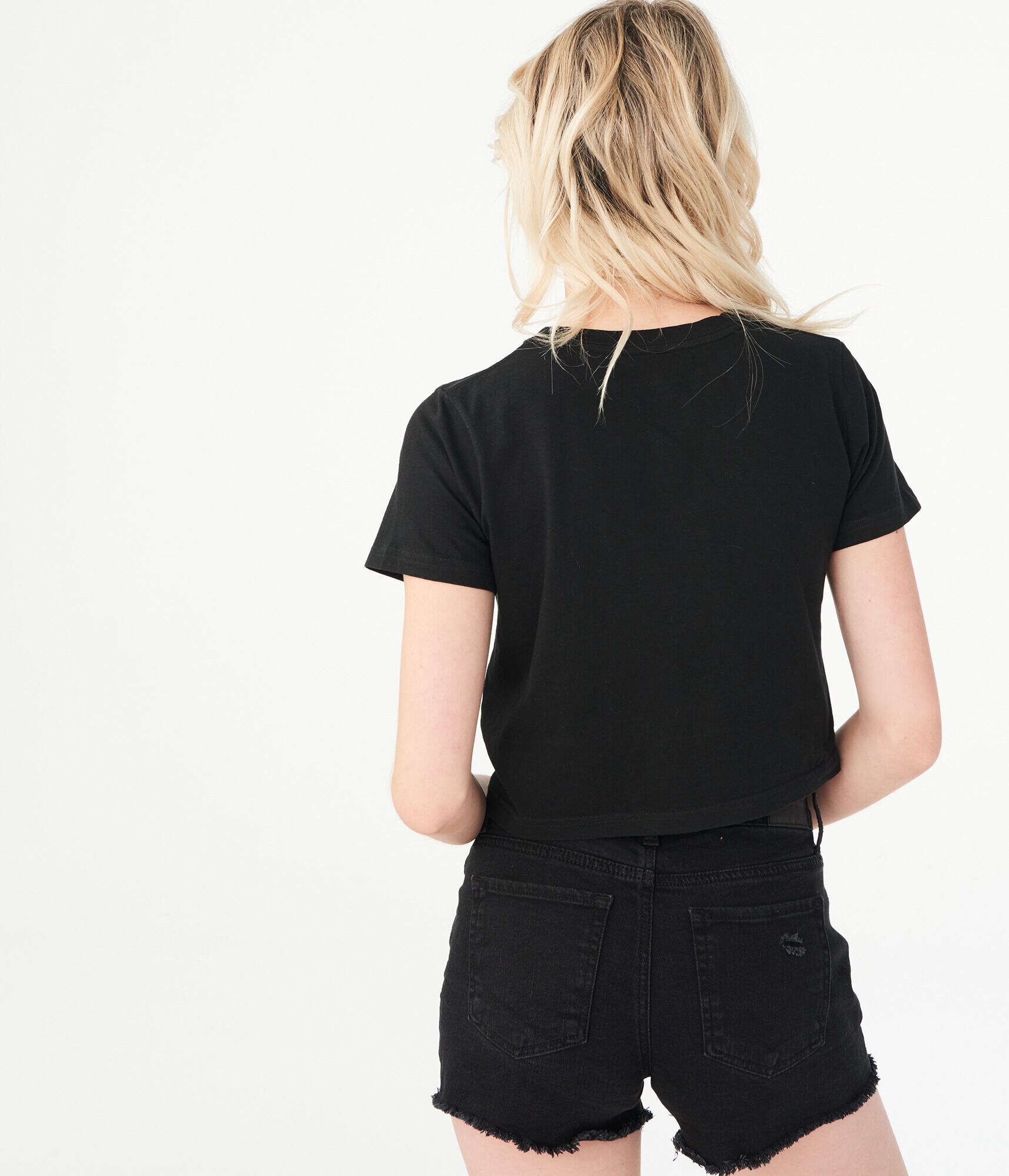 Kurt Cobain Crop Graphic Tee