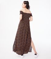 Floral Off-The-Shoulder Maxi Dress