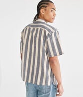 Vertical Stripe Boxy Shirt