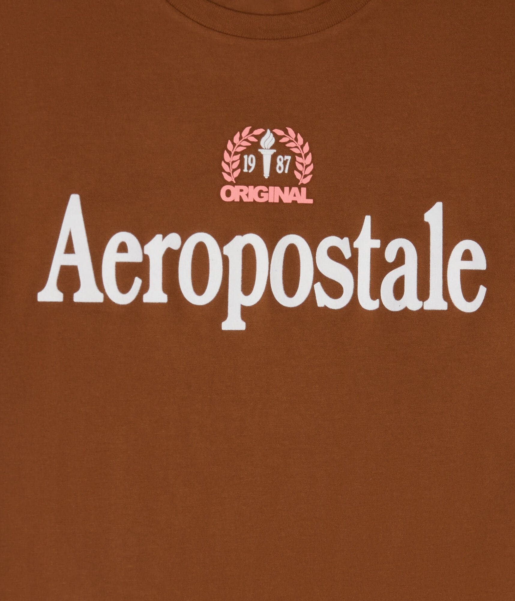 Aeropostale Laurel Flocked Graphic Tee
