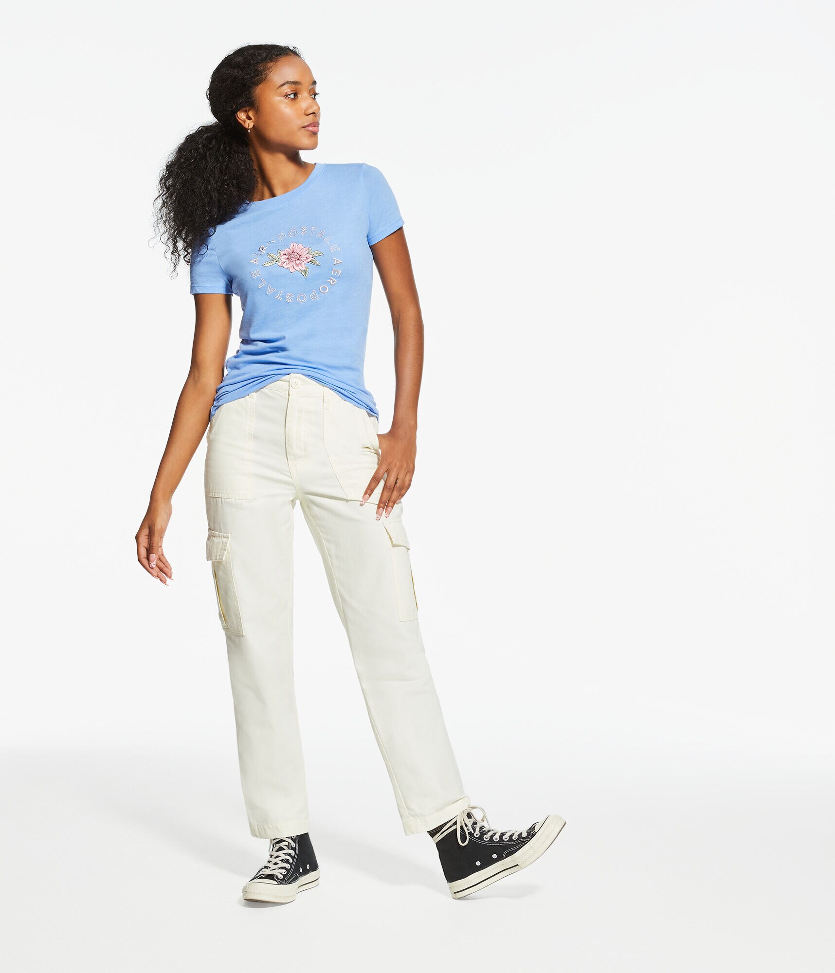 Aero Floral Circle Graphic Tee