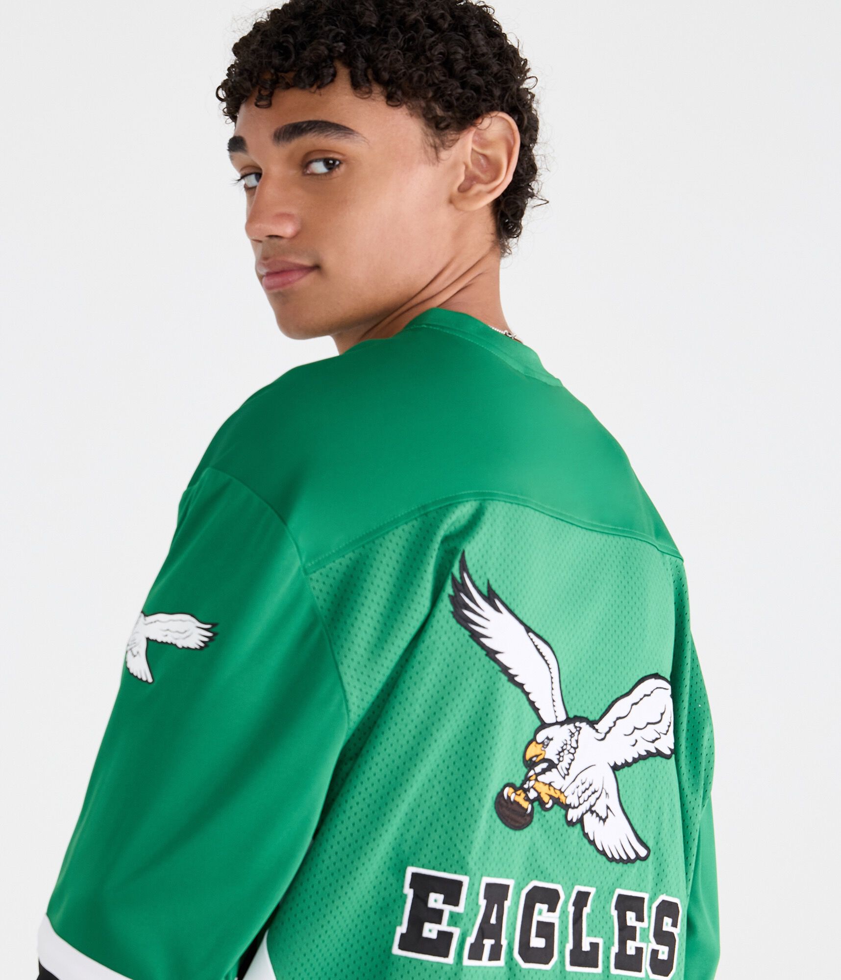 Long Sleeve Philadelphia Eagles Mesh Top