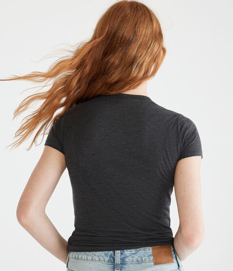 Aeropostale Script Appliqué Graphic Tee Aeropostale Script Appliqué Graphic Tee