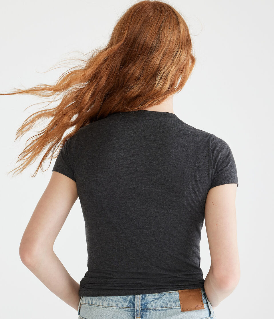 Aeropostale Script Appliqué Graphic Tee