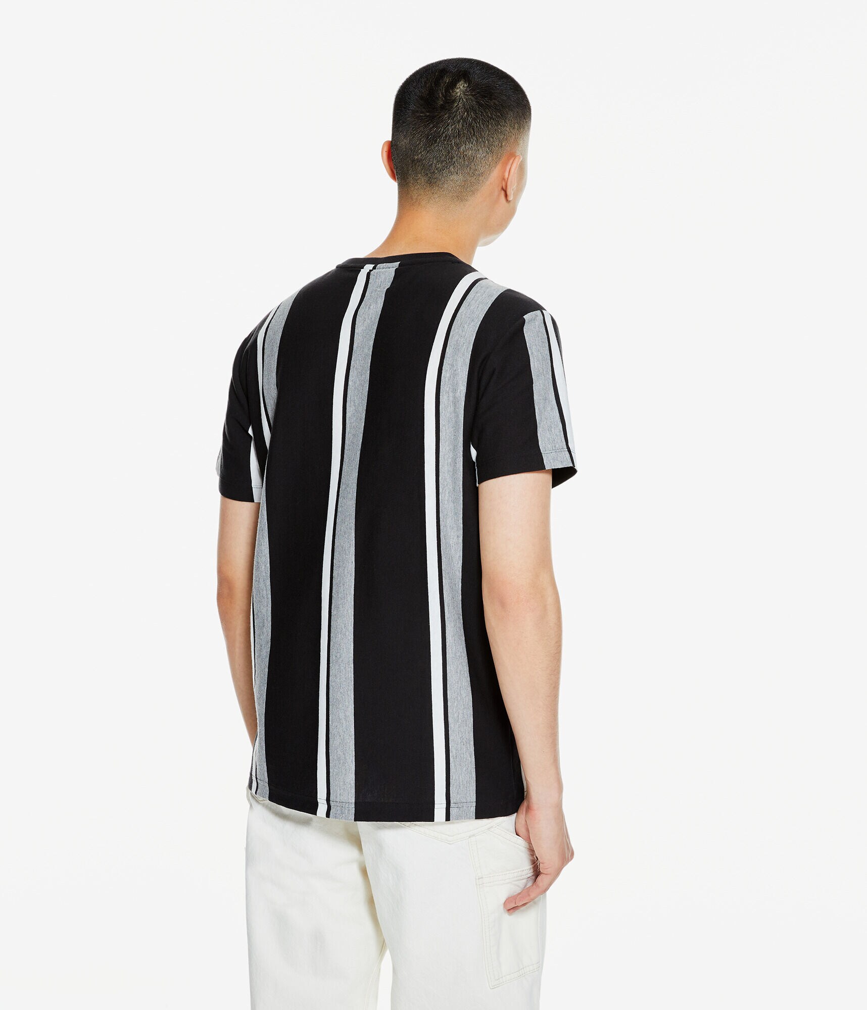 Aero Vertical Stripe Graphic Tee