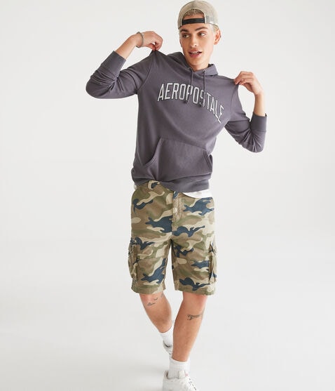 Aeropostale Arch Washed Pullover Hoodie