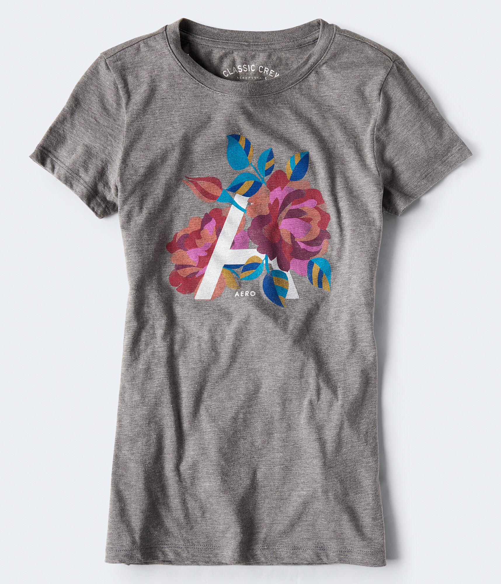 Floral "A" Graphic Tee