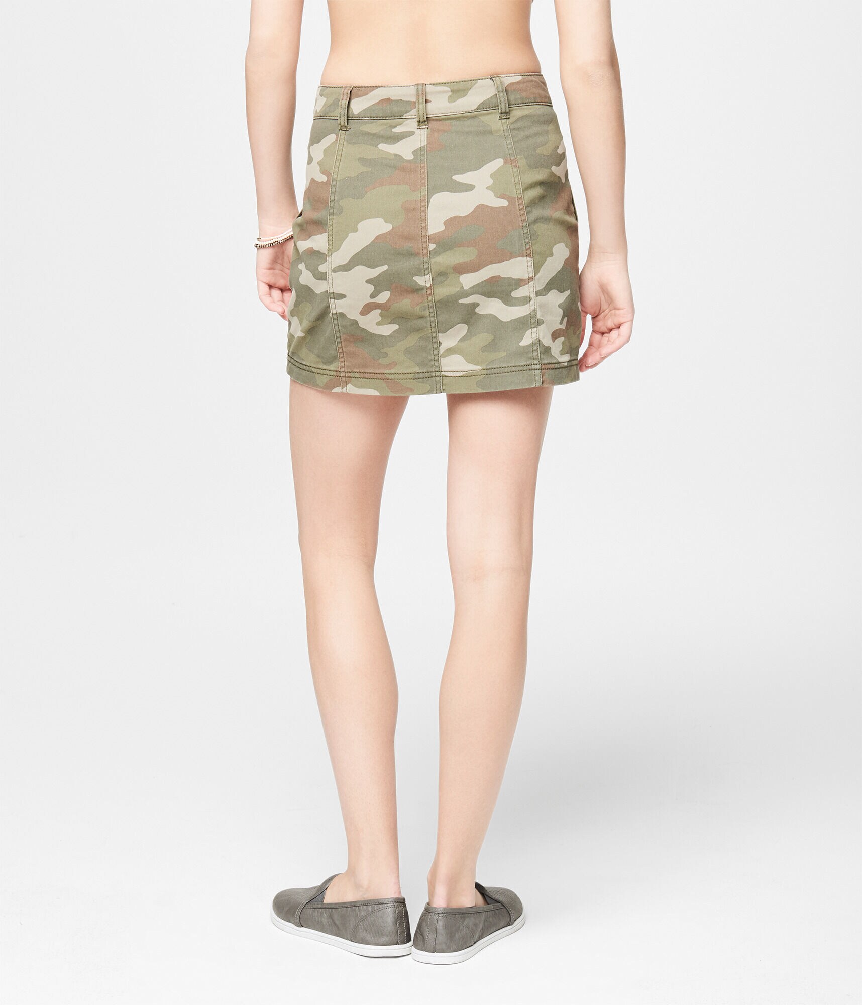 Camo Utility A-Line Skirt