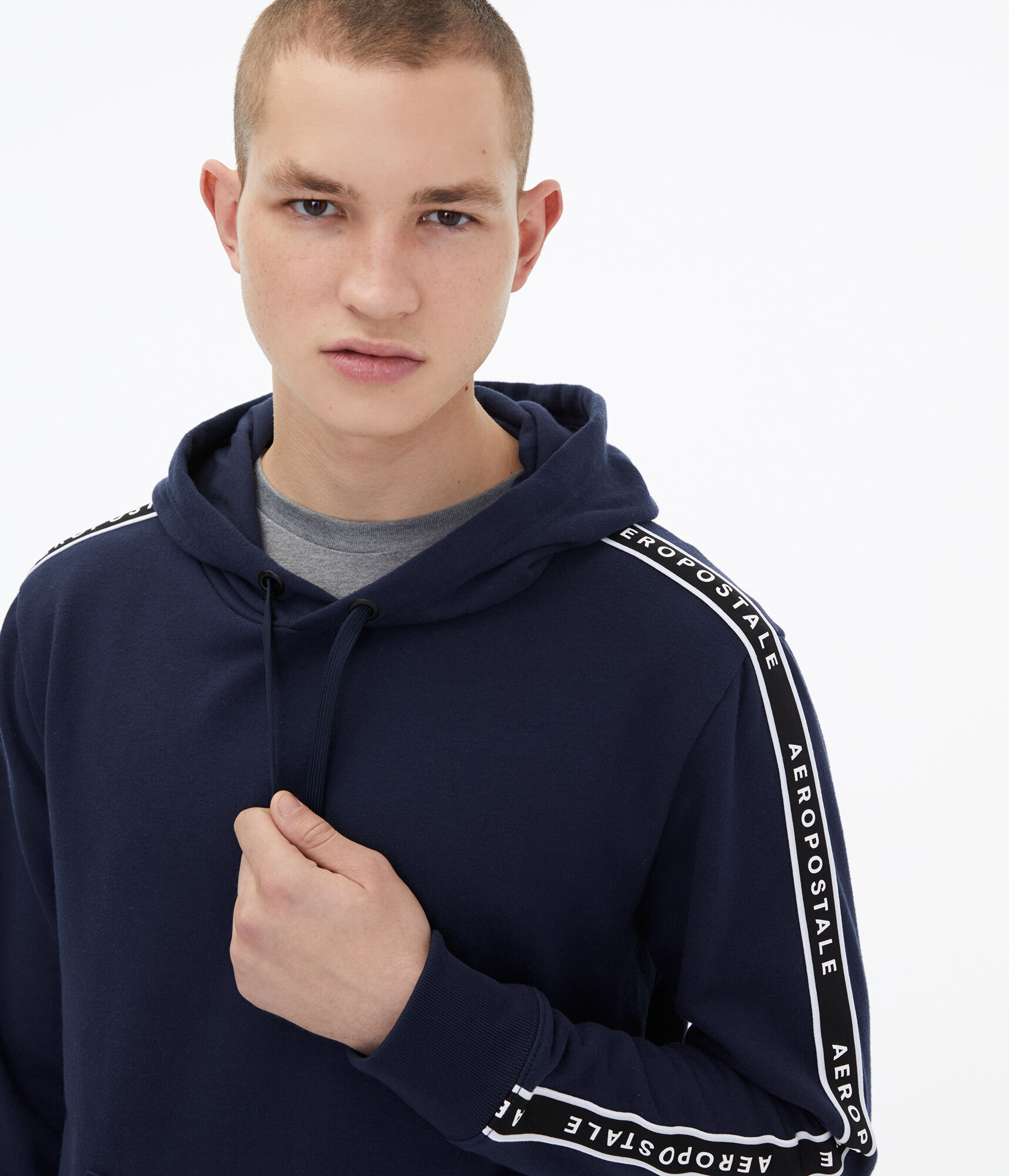 Heritage Logo Tape Pullover Hoodie