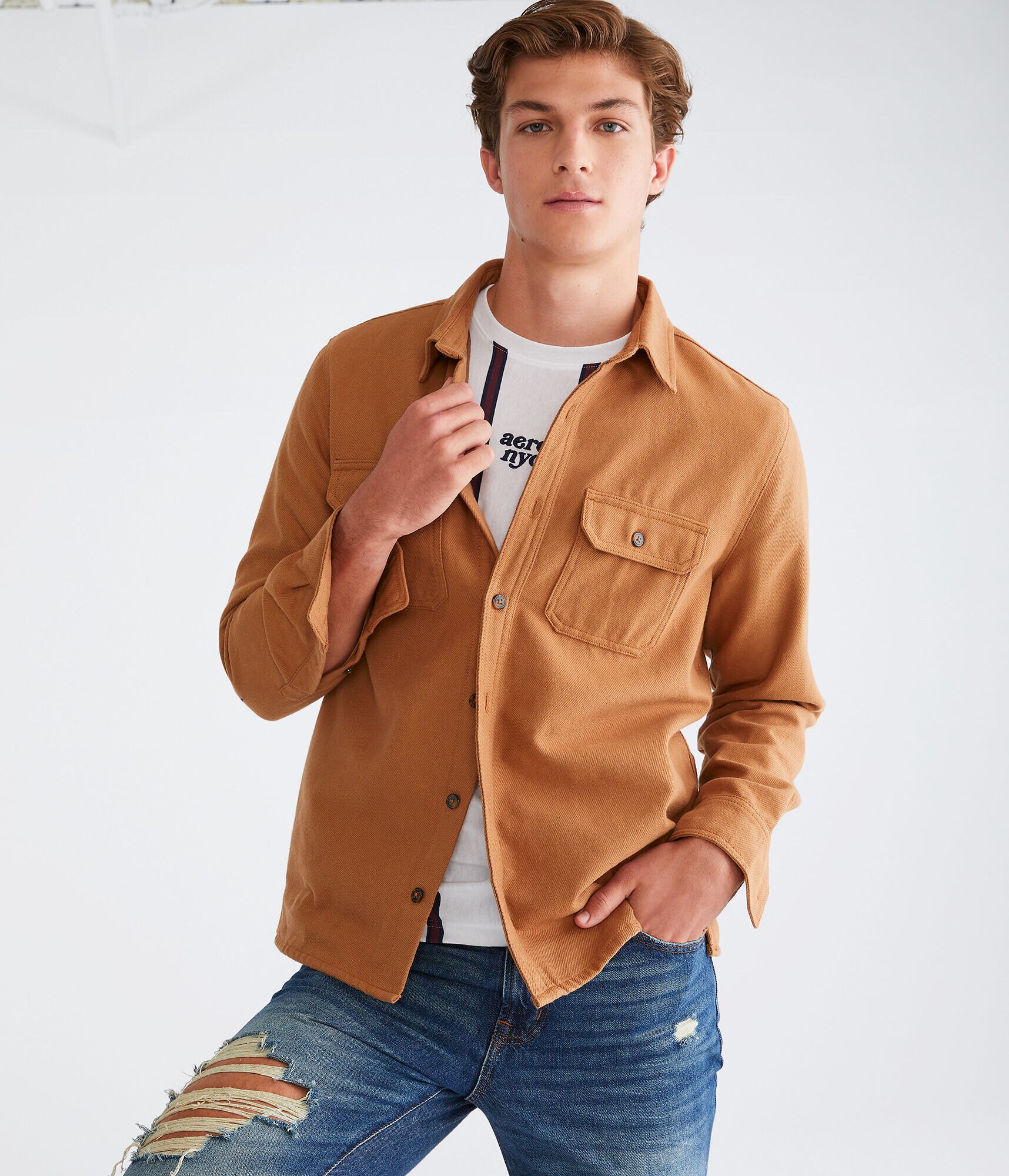 Lightweight Flannel Shacket