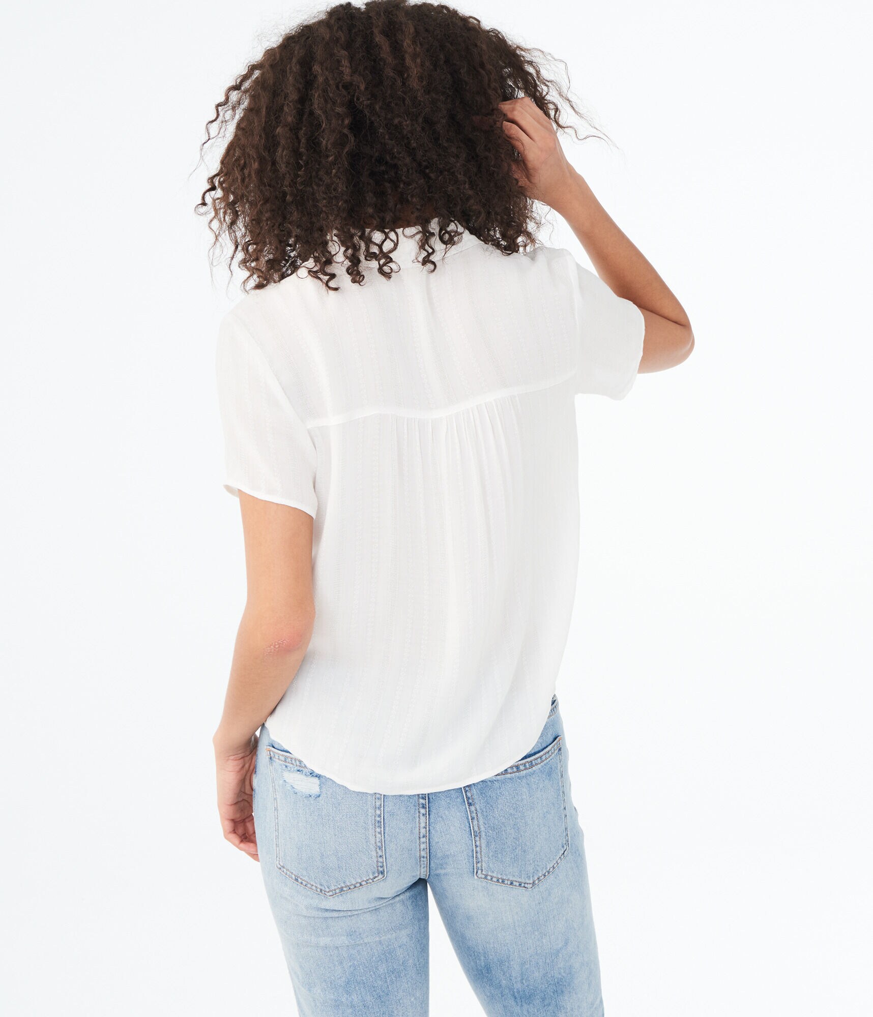 Tie-Front Woven Top