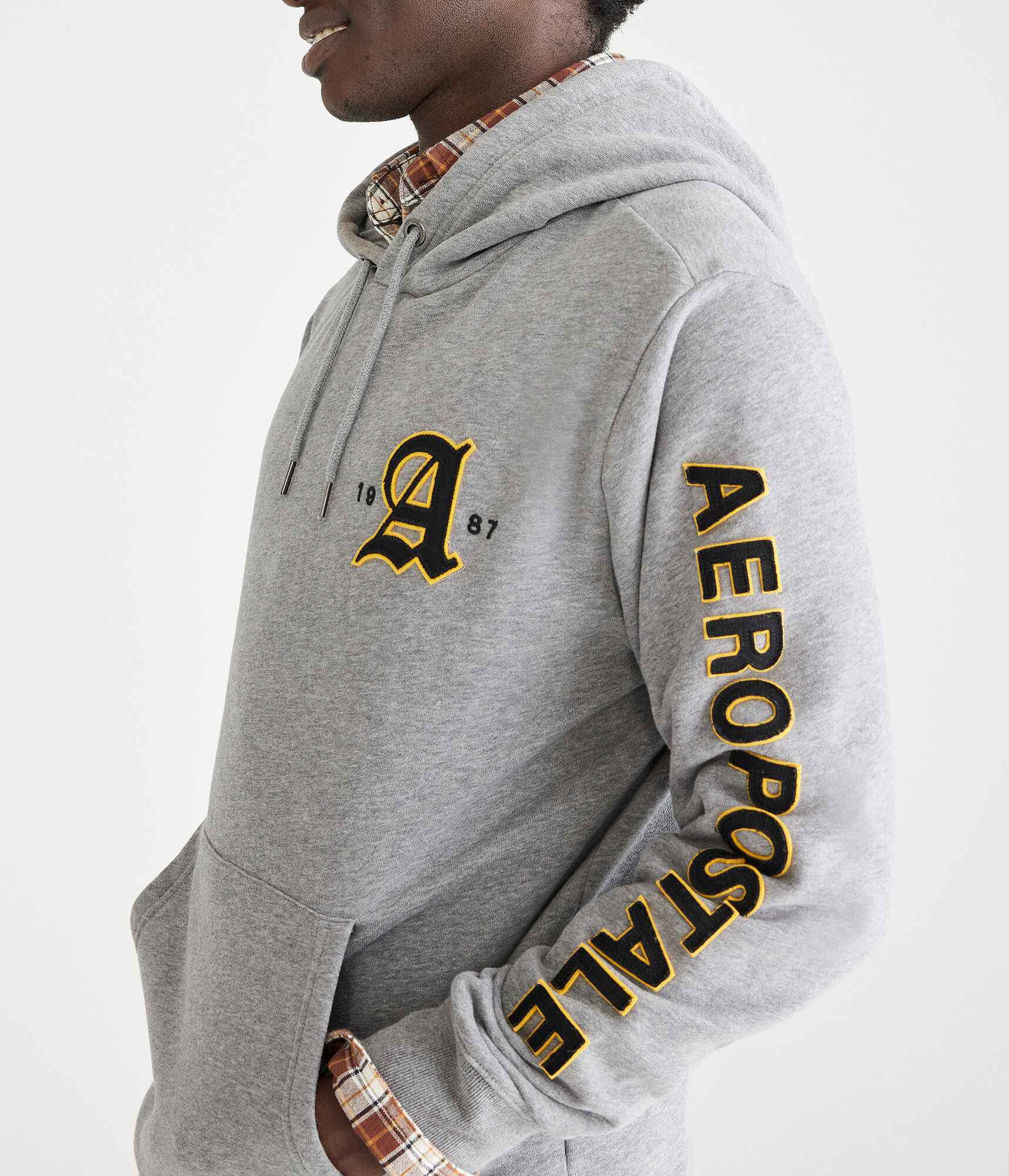 Gothic Aeropostale Logo Pullover Hoodie