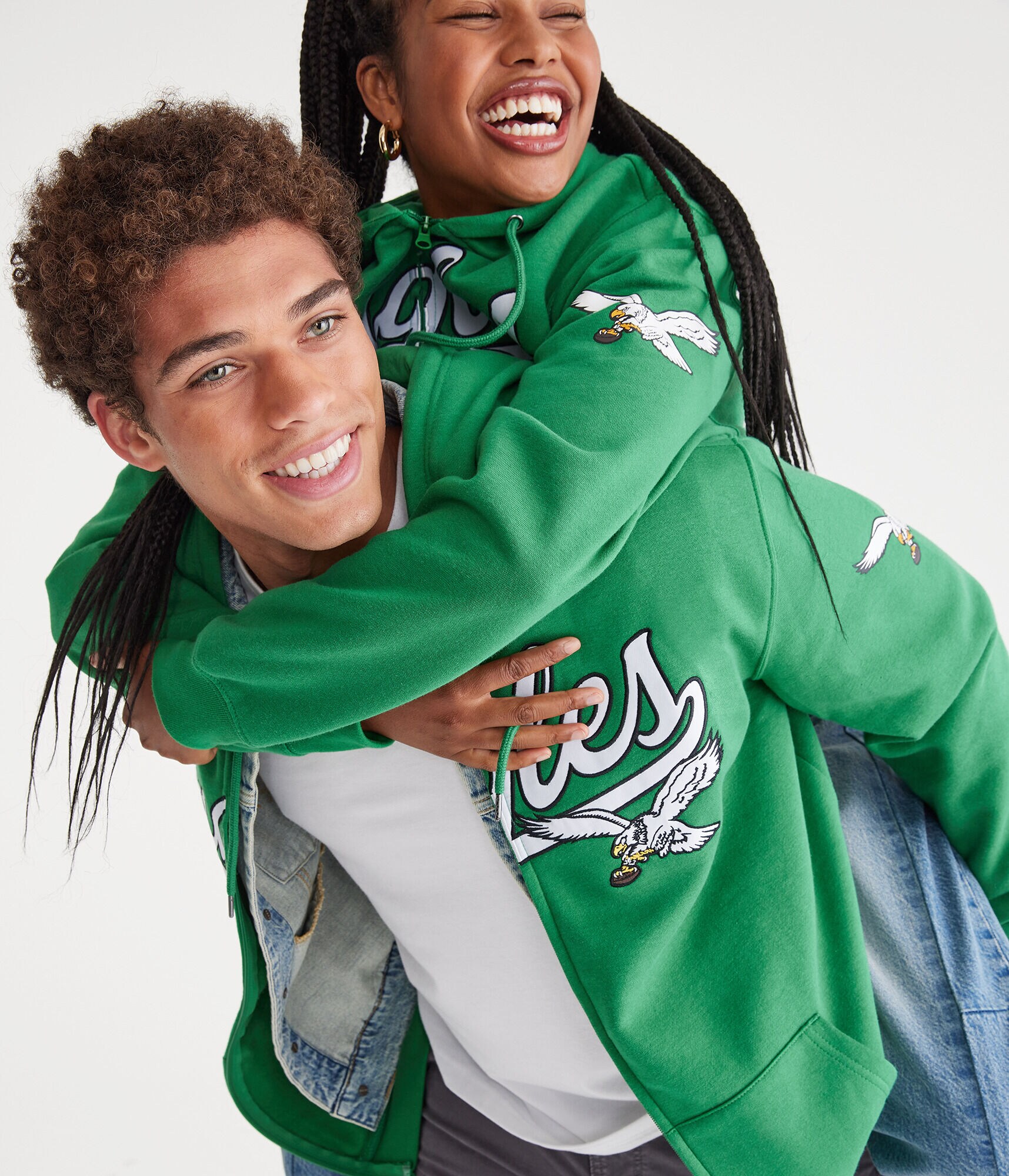 Philadelphia Eagles Script Full-Zip Hoodie
