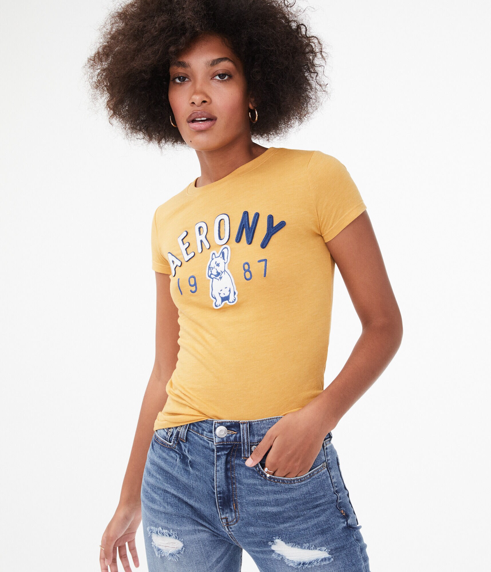 Aero NY French Bulldog Graphic Tee