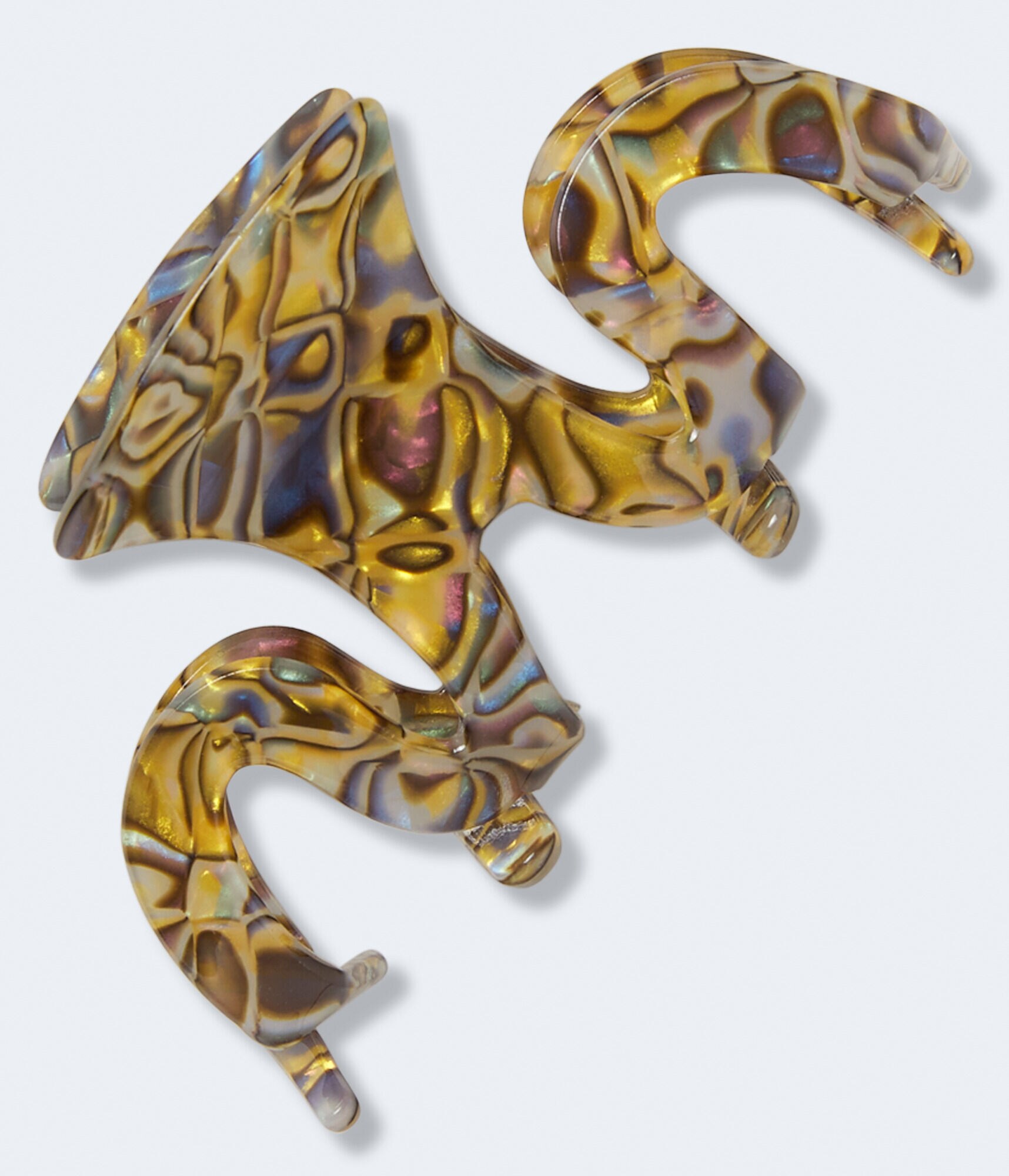 Marbled Octopus Claw Hair Clip