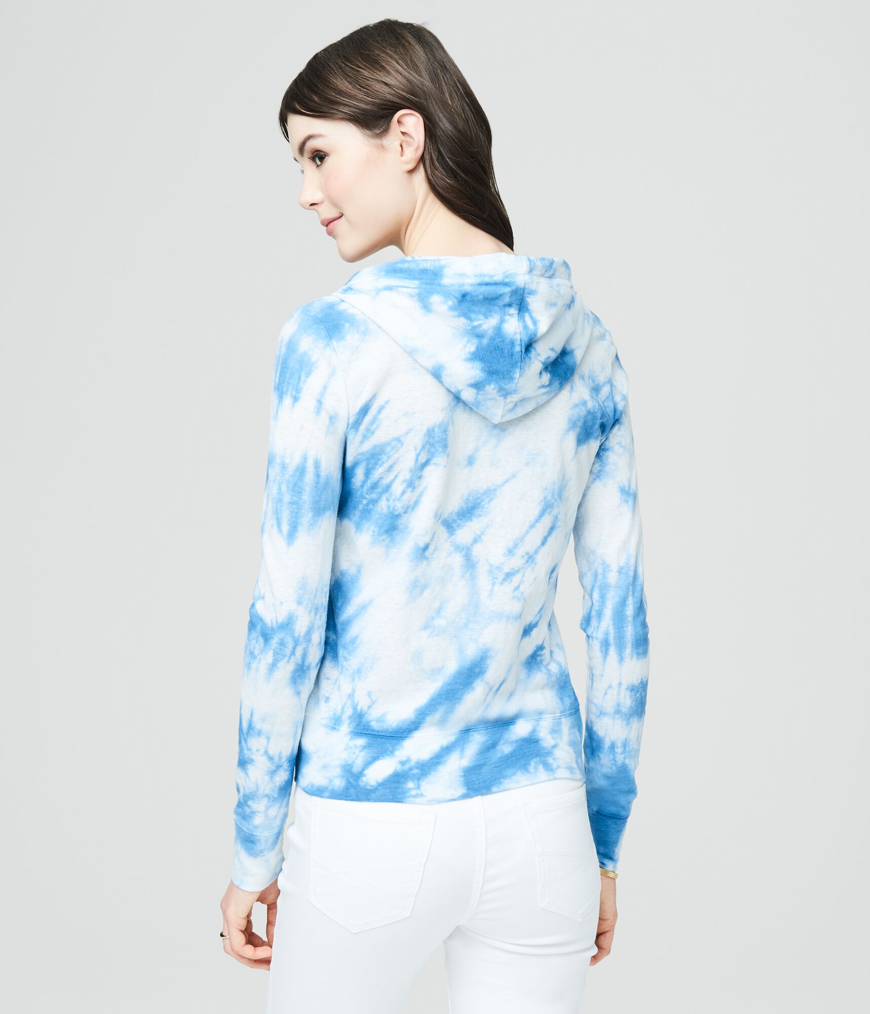 Tie-Dye Lightweight Full-Zip Hoodie