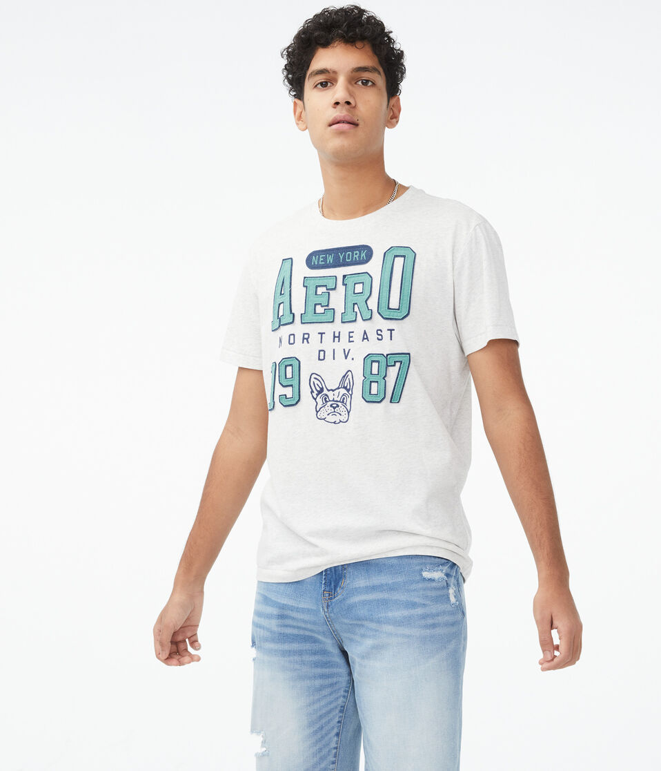 Aero 1987 Bulldog Logo Graphic Tee