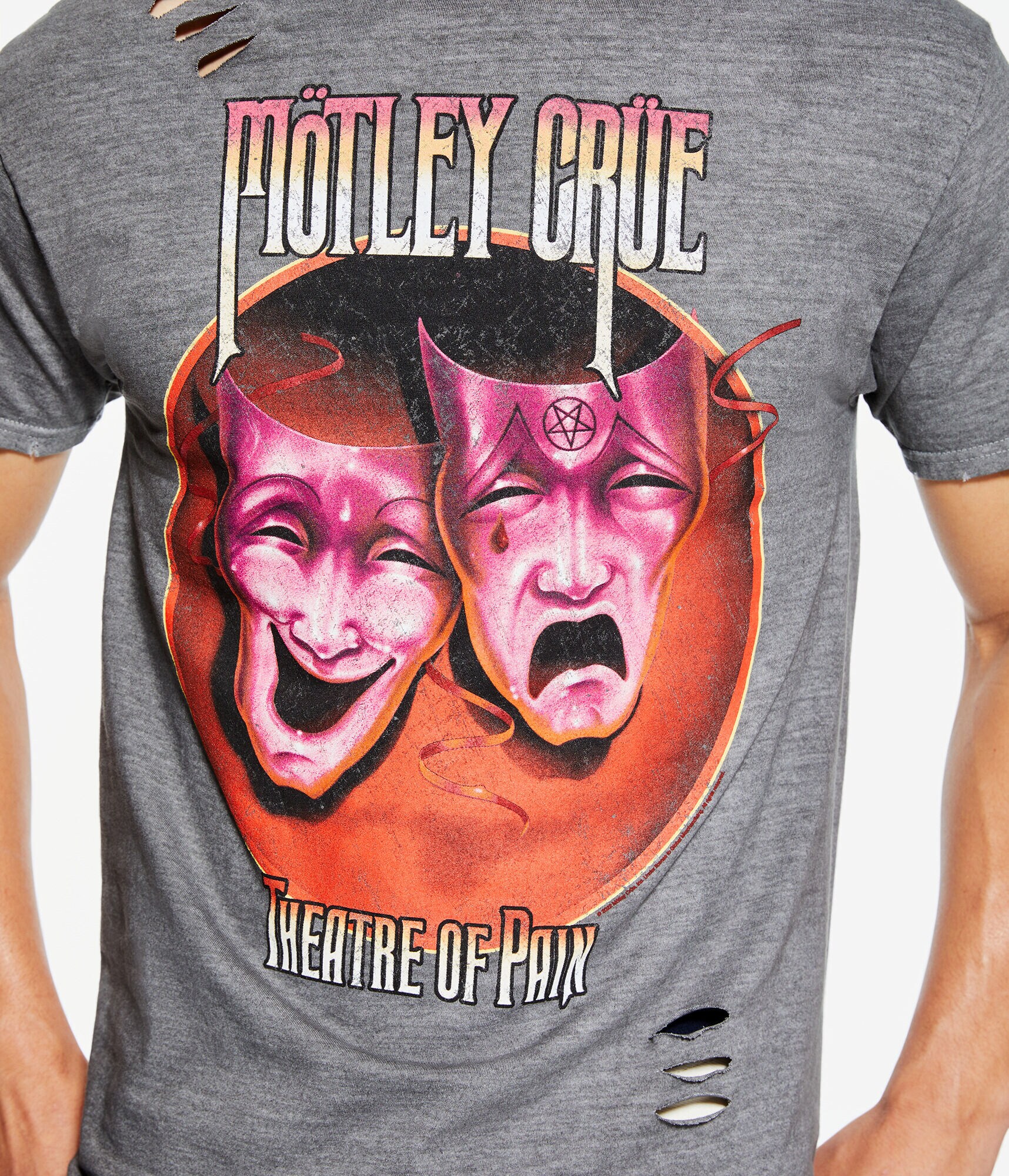 Mötley Crüe Theatre Of Pain Destroyed Graphic Tee