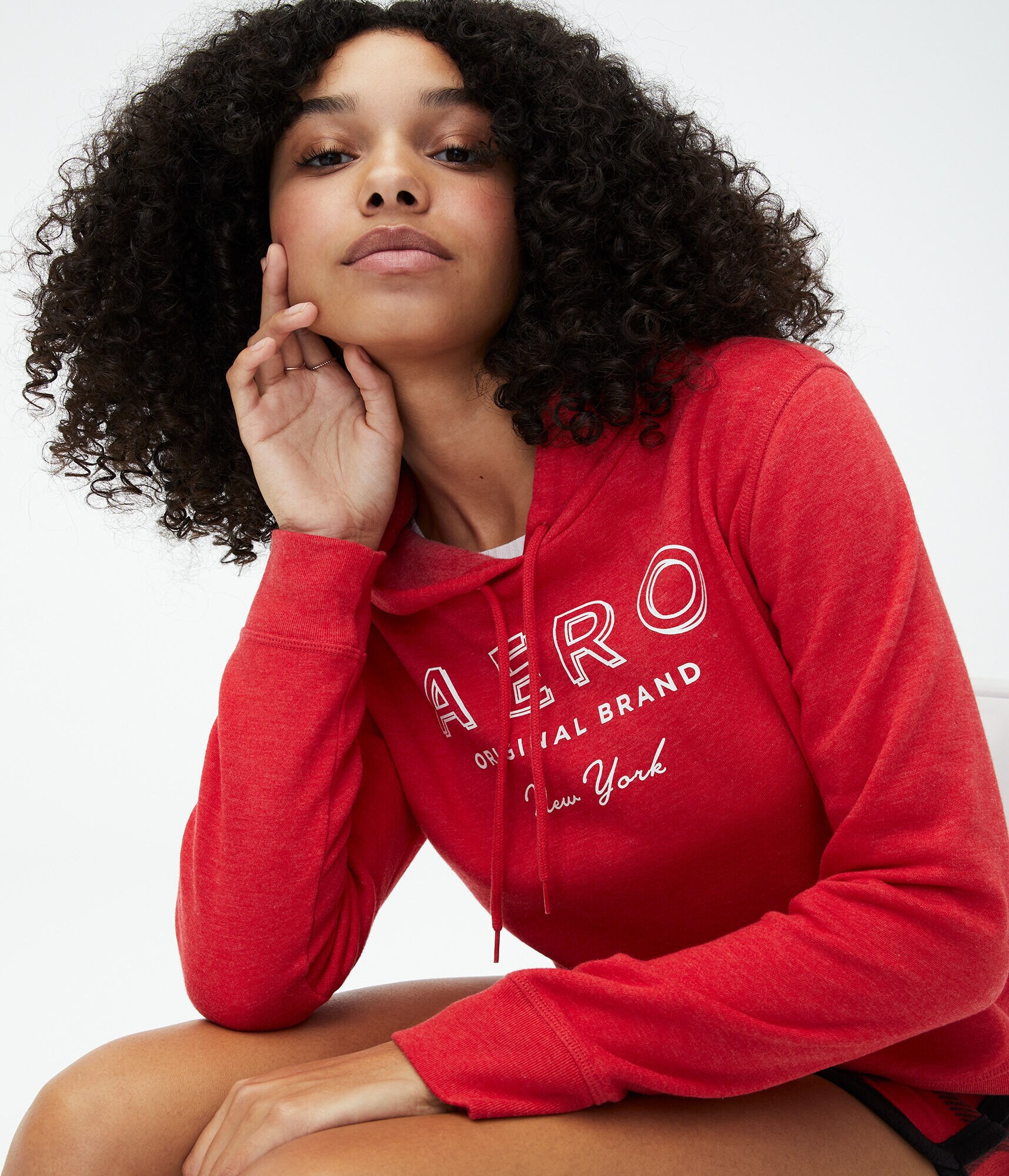 Aero Original Brand Foil Pullover Hoodie