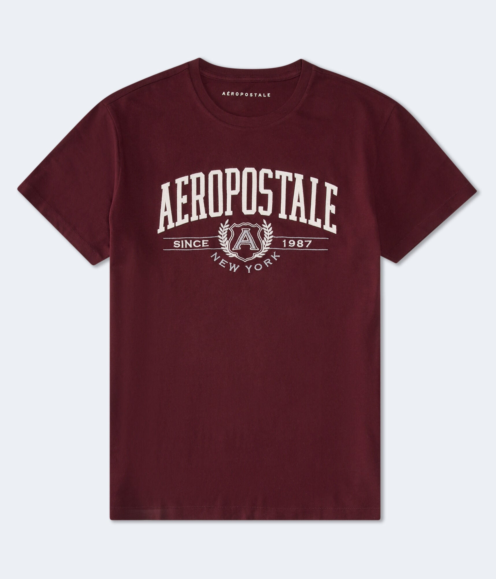Aeropostale Laurel Logo Appliqué Graphic Tee