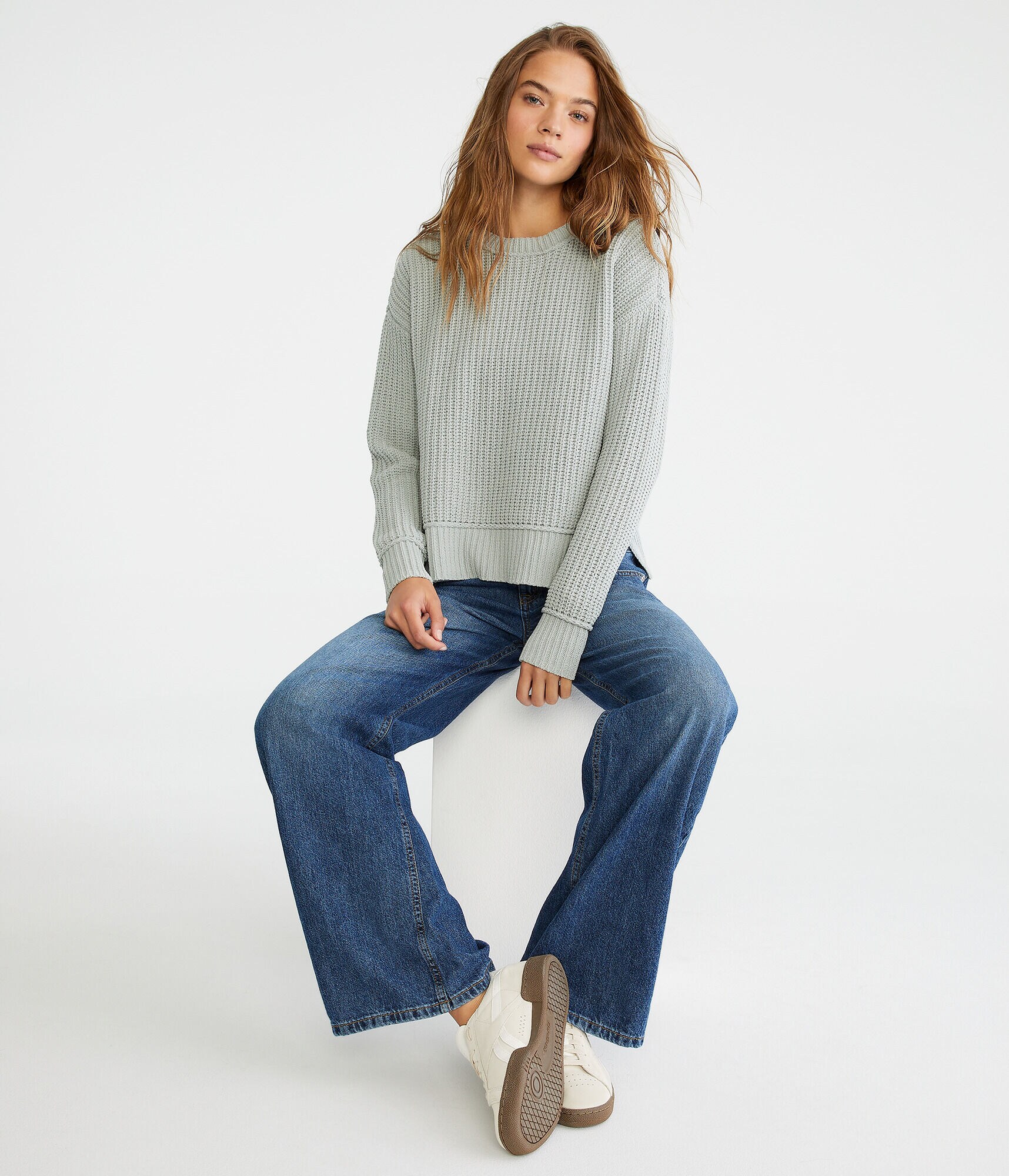 Chenille Crew Sweater