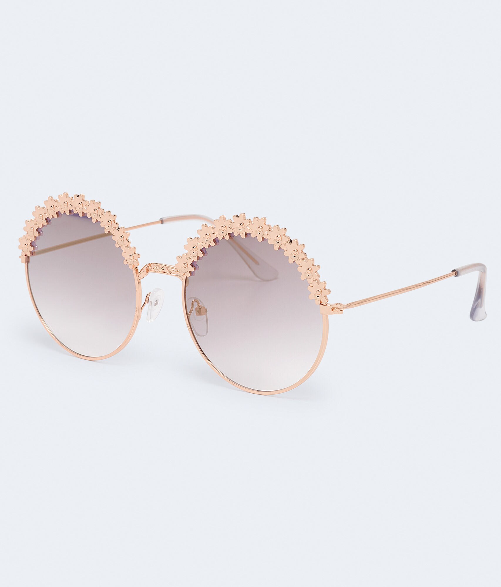 Round Flower Sunglasses***