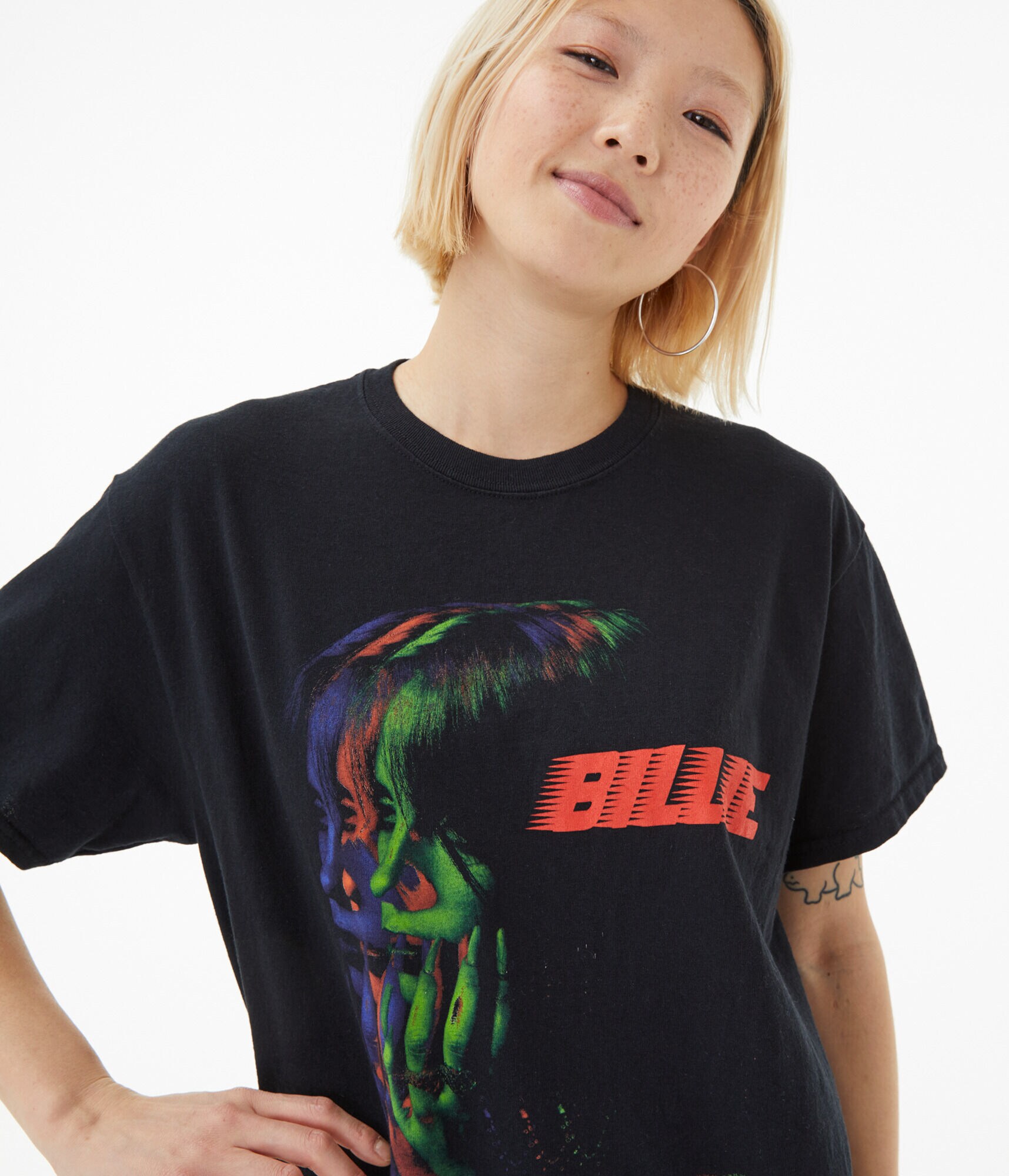 billie eilish Tシャツ NEW AT @hottopic 🫧 • • “Billie Eilish Bandana Portrait Grid T