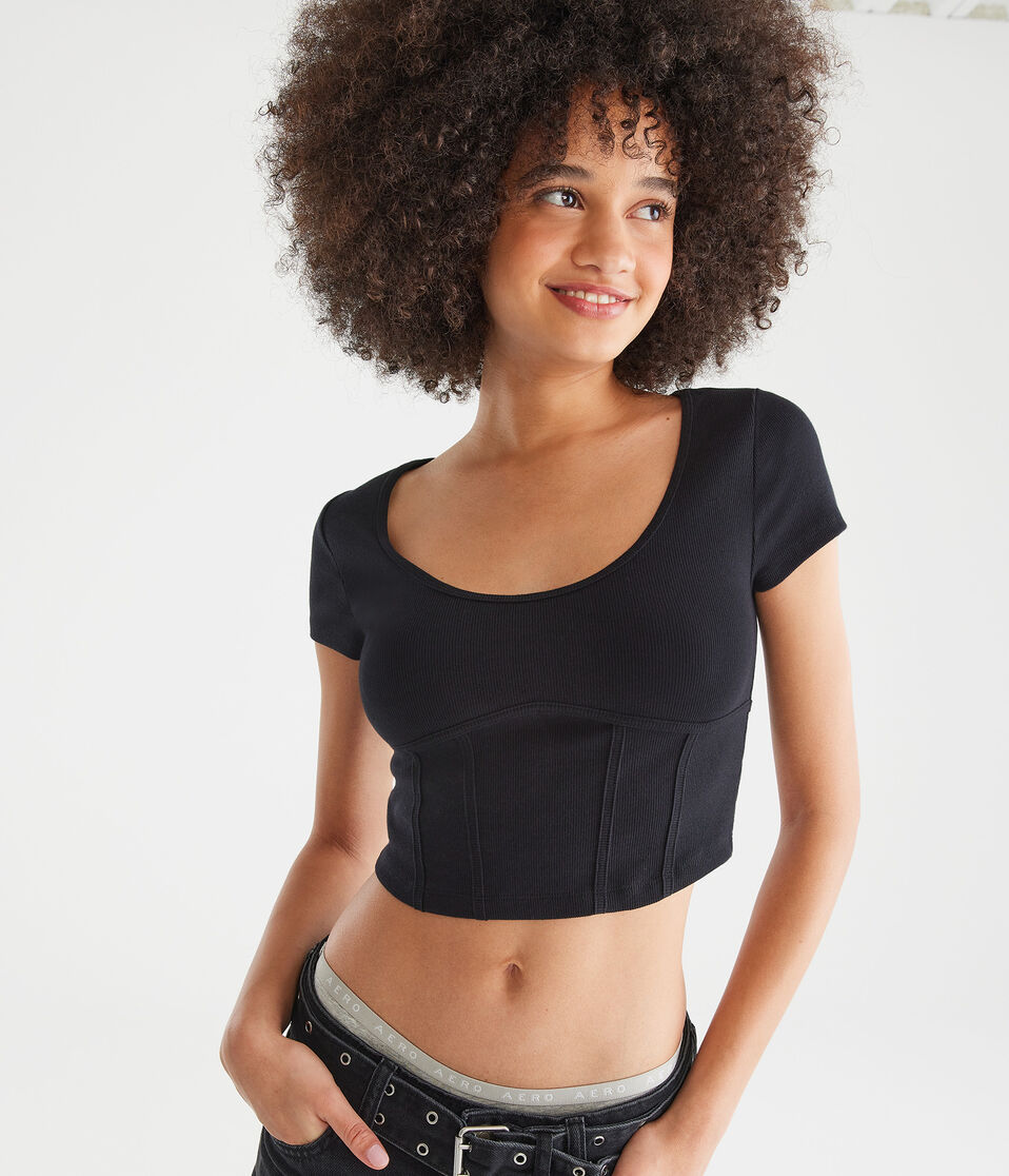 Corset Detail Tiny Top