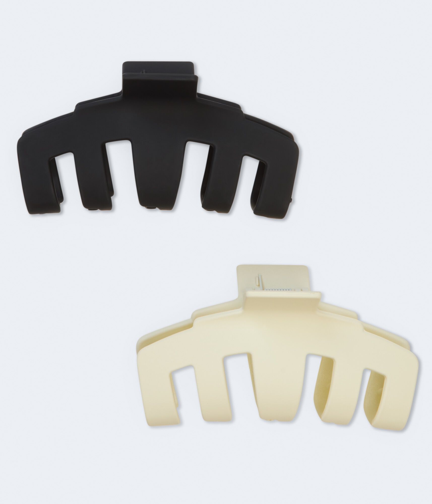 Matte Chunky Claw Hair Clip 2-Pack