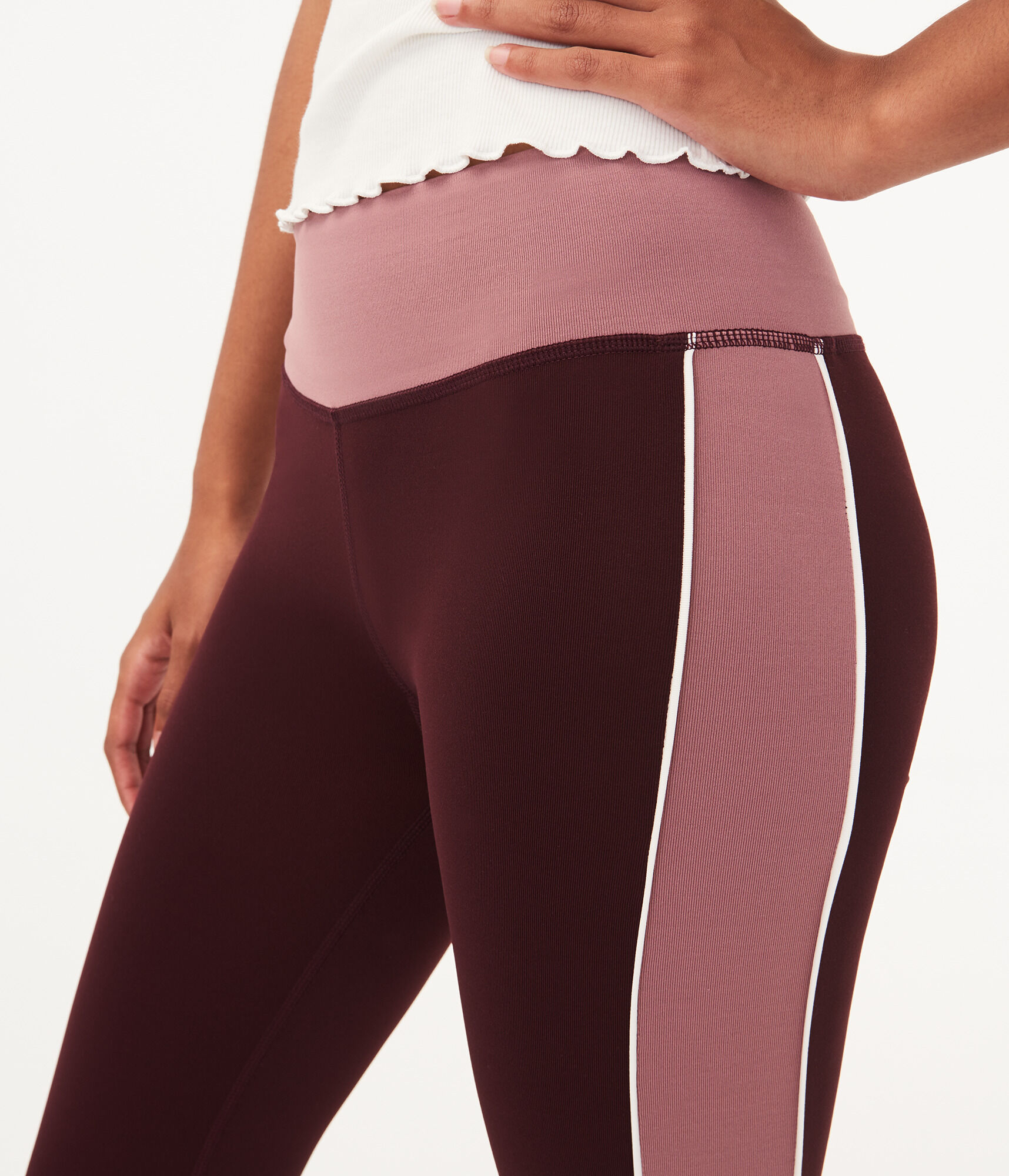Side Stripe Cropped Legging
