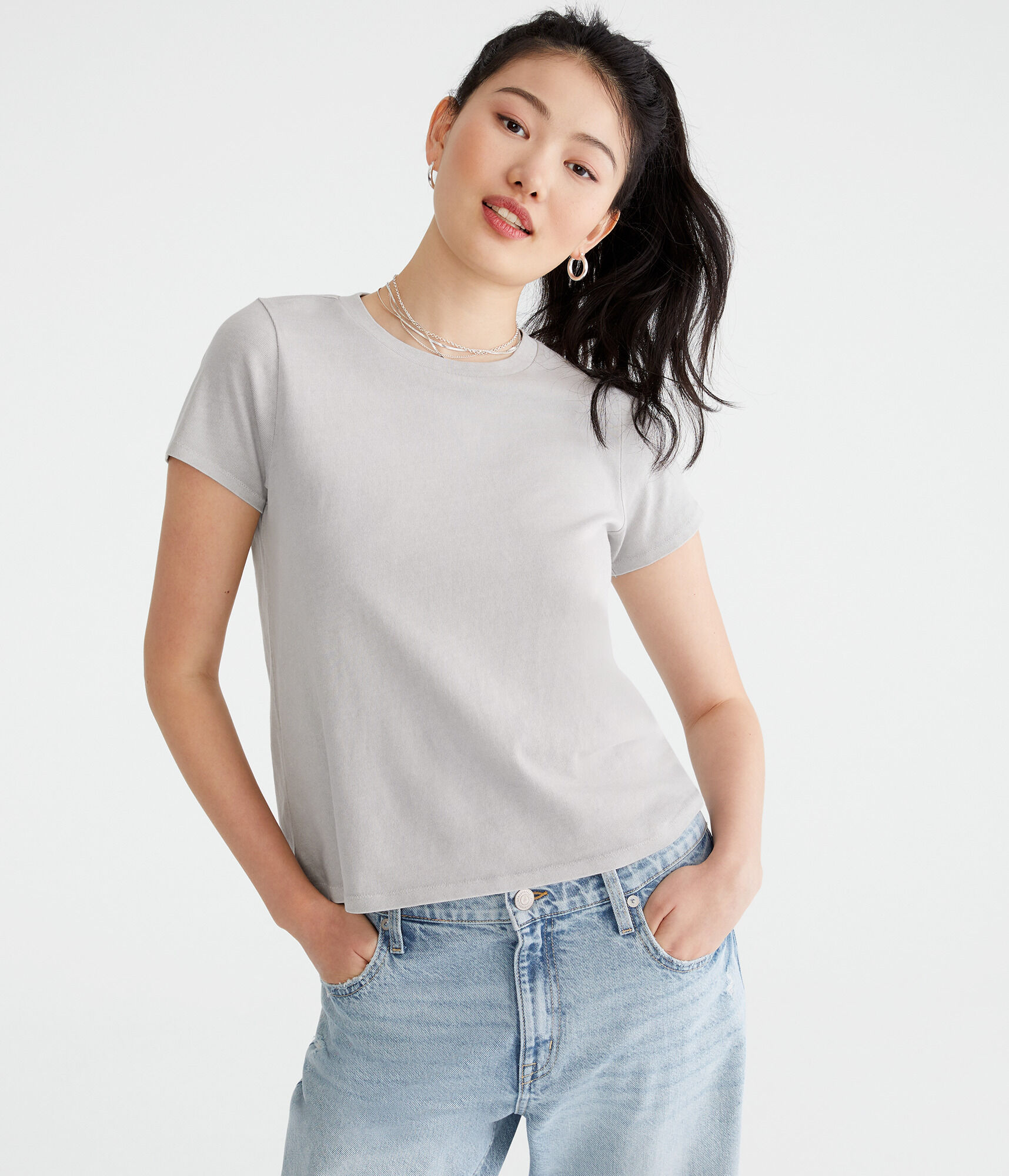 Washed Vintage Fit Crew Tee