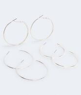 Textured Hoop Earring 3-Pack