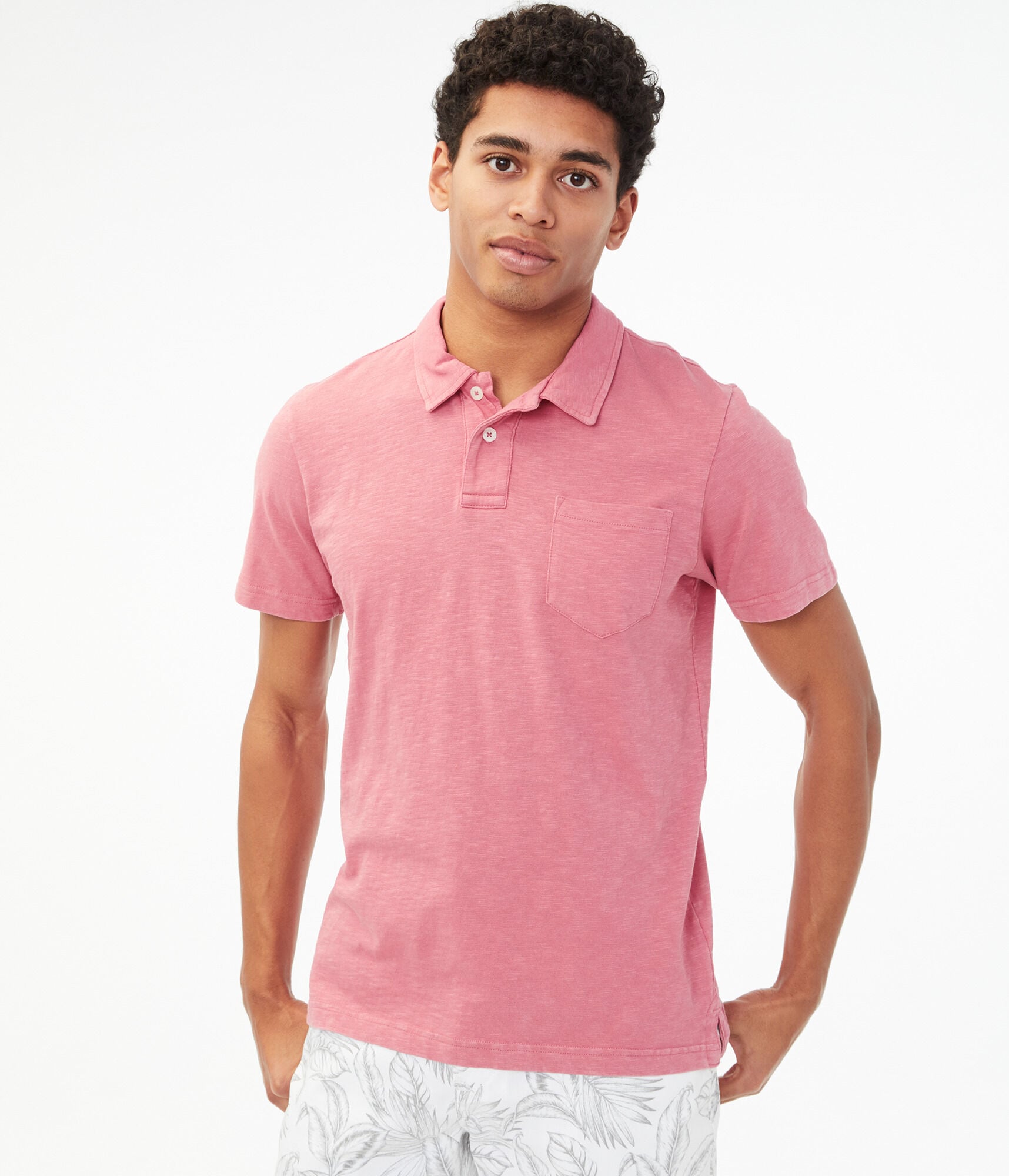 pink polo shirts for guys