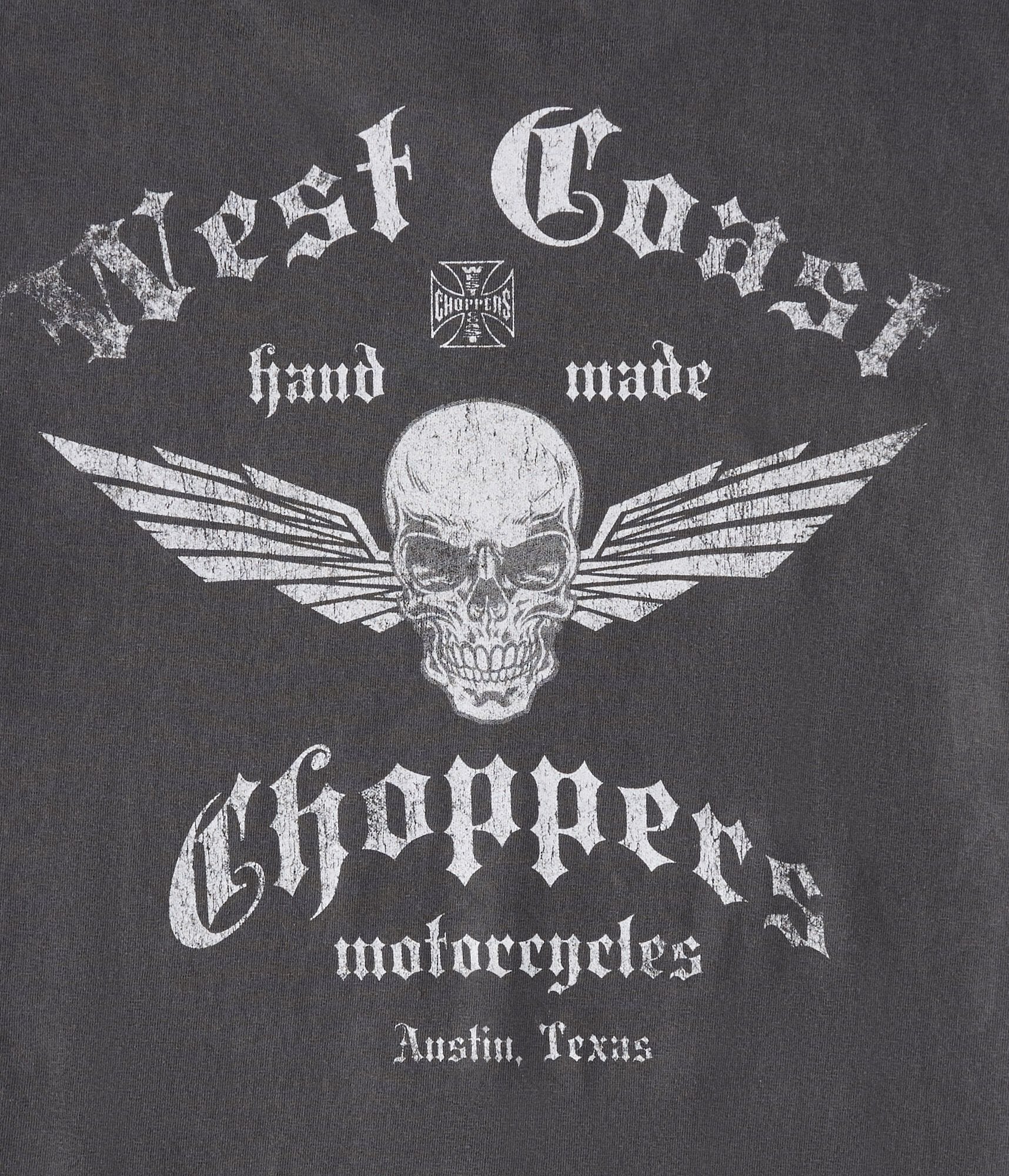 West Coast Choppers Skull Relaxed Graphic Tee