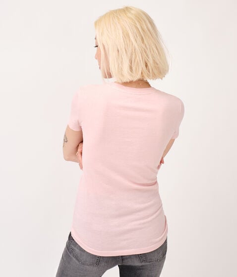 Embroidered Aero Floral Graphic Tee