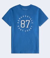 Aeropostale 87 Appliqué Graphic Tee