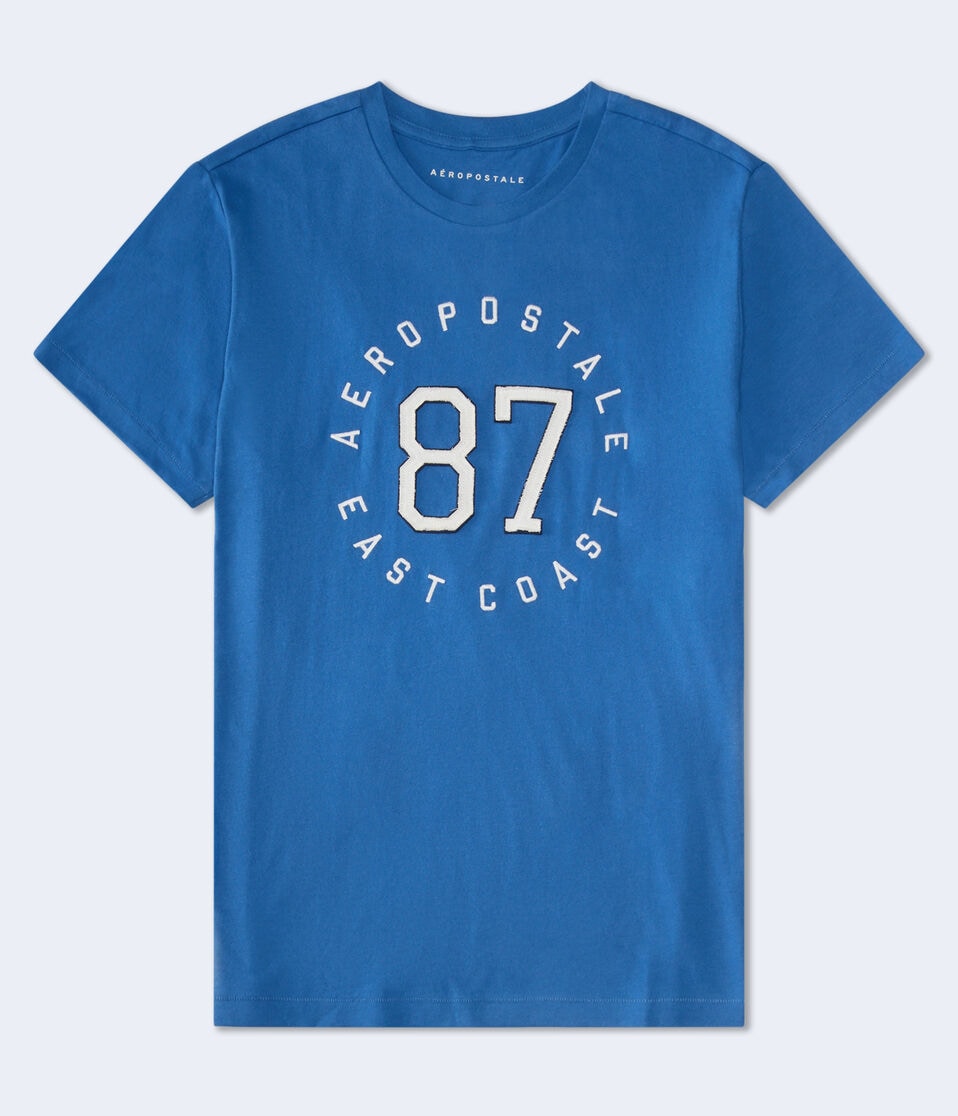 Aeropostale 87 Appliqué Graphic Tee