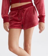 Velour High-Rise Sleep Shorts
