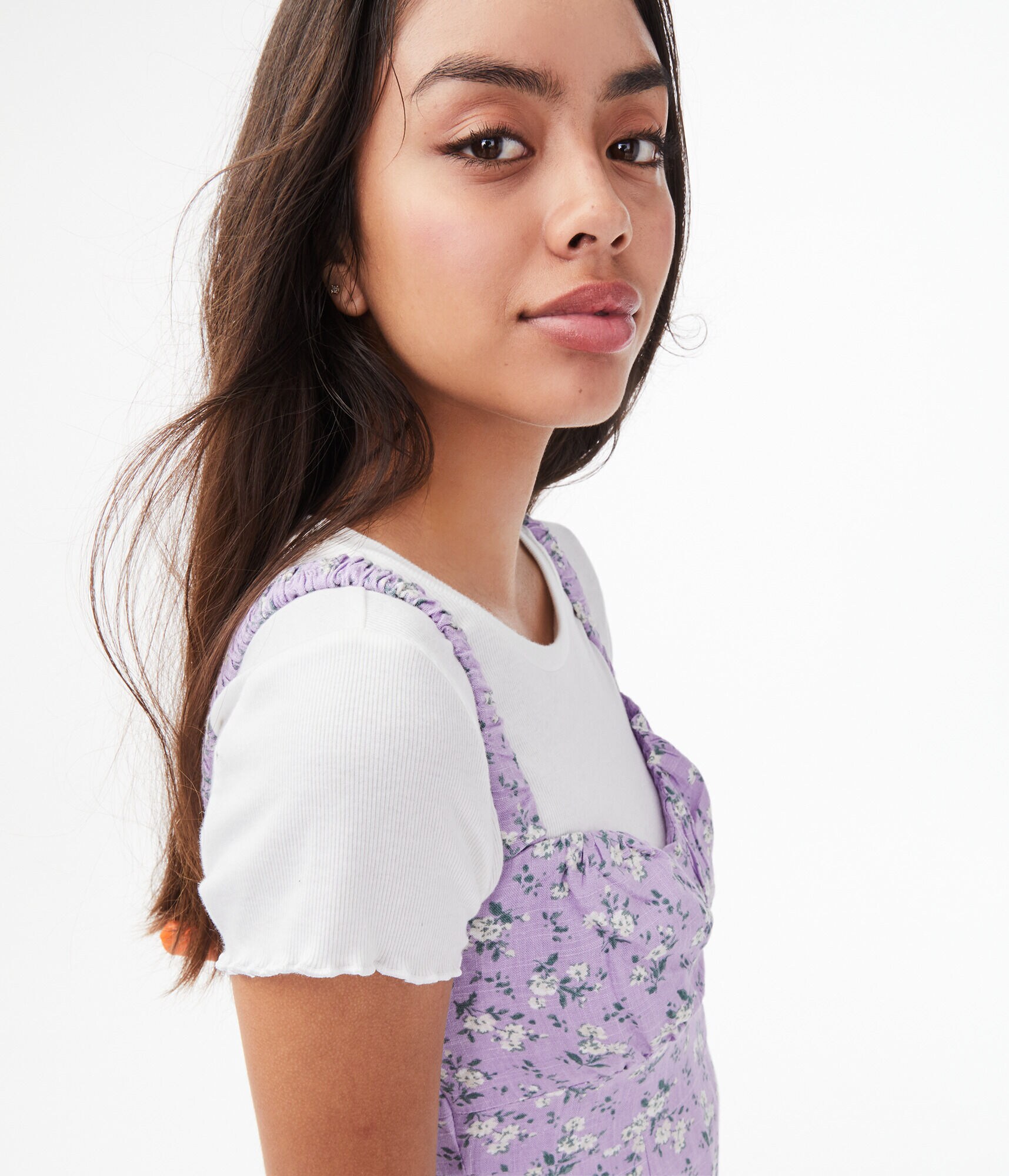 Sleeveless Floral Slit-Front Dress