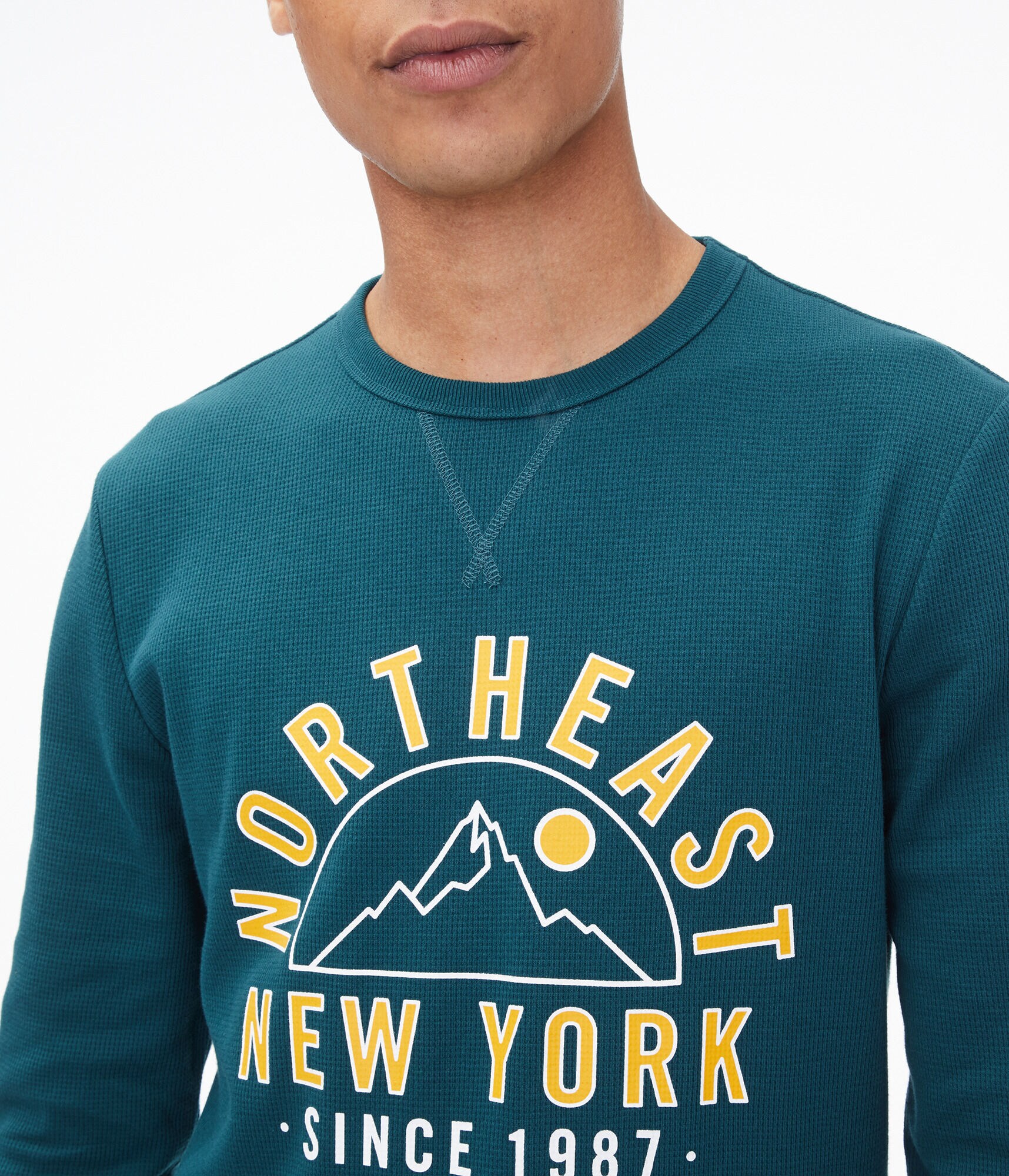 Long Sleeve Printed Thermal Tee