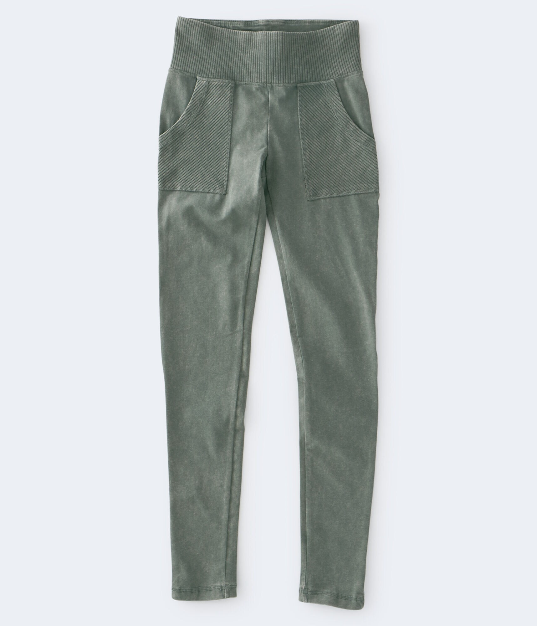 Acid Wash Ultra High-Rise Patch Pocket Leggings