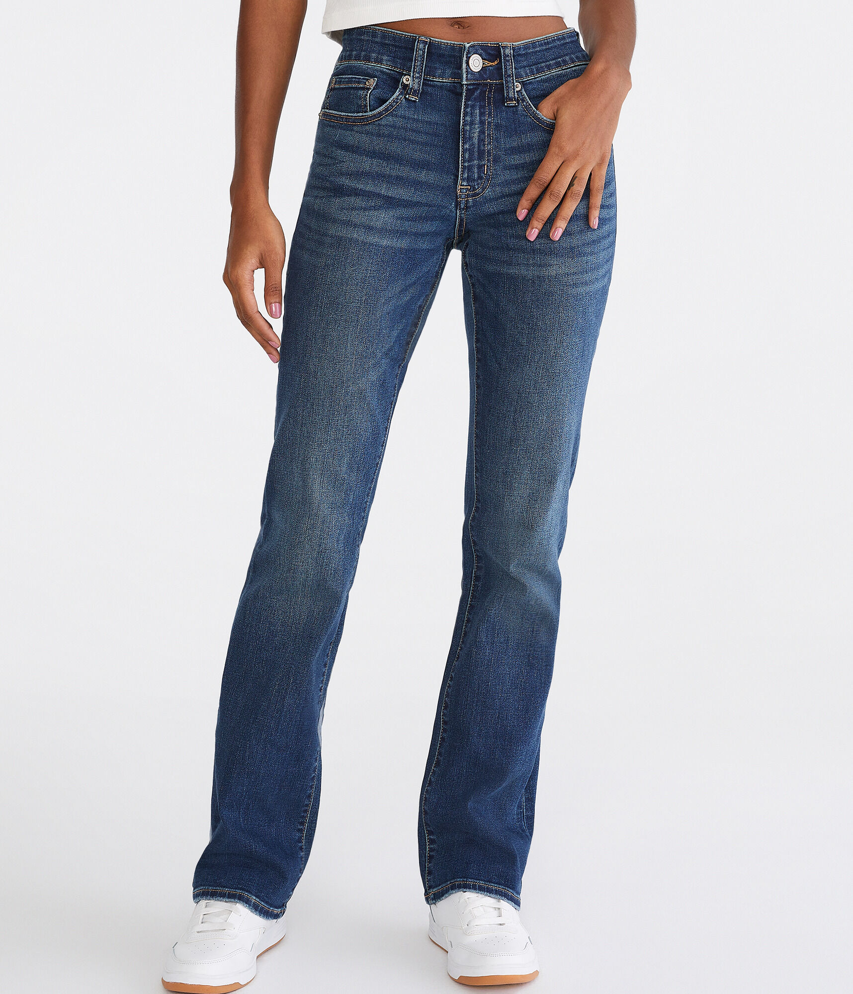 Mid-Rise Bootcut Jean