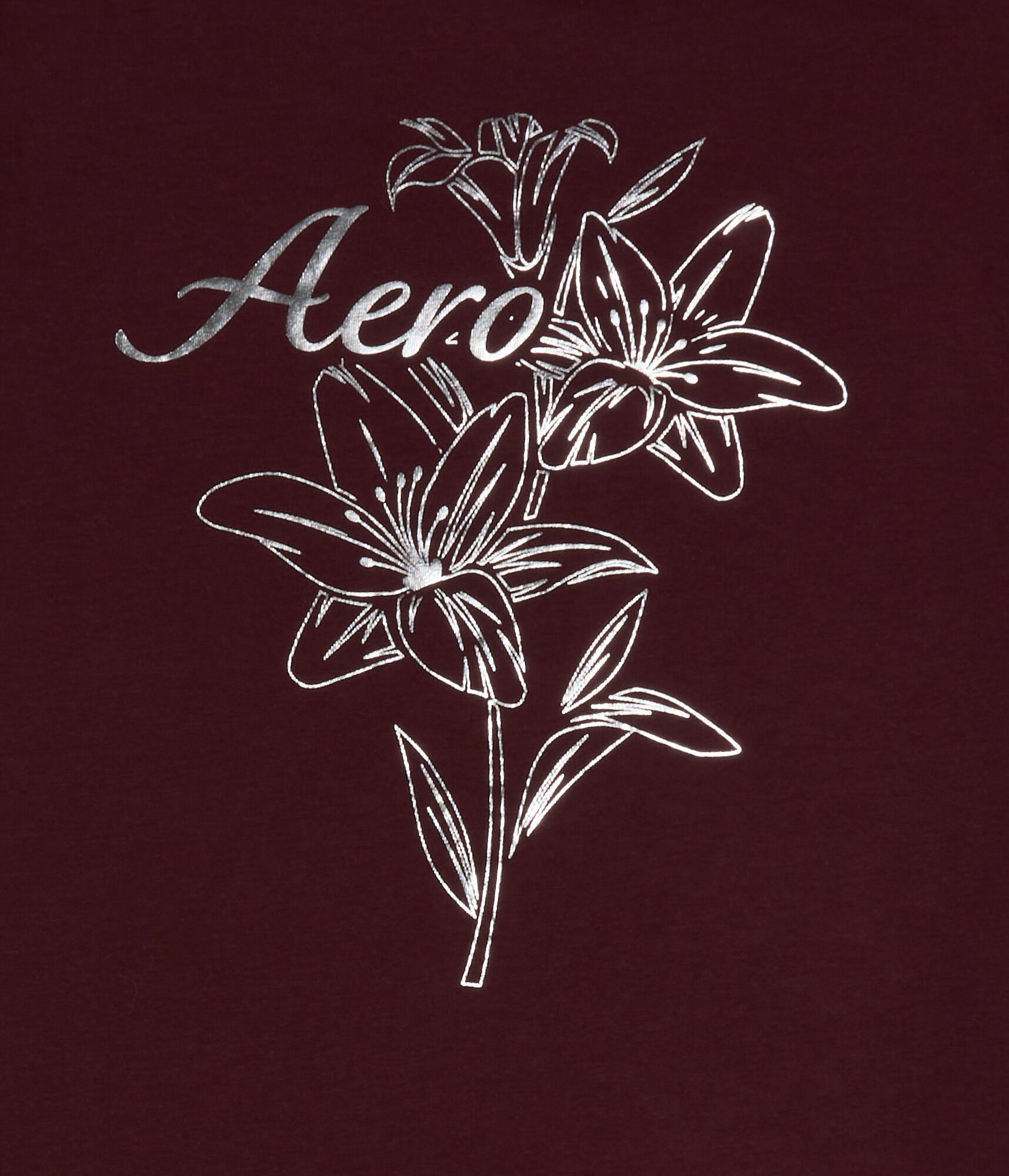 Aero Floral Foil Graphic Tee