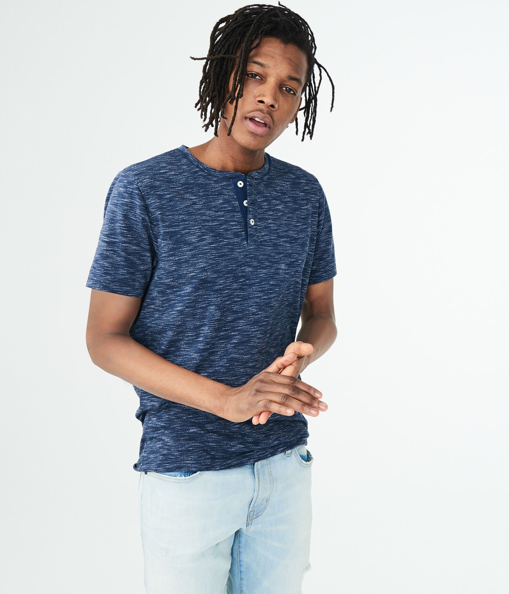 Streaky Stretch Henley
